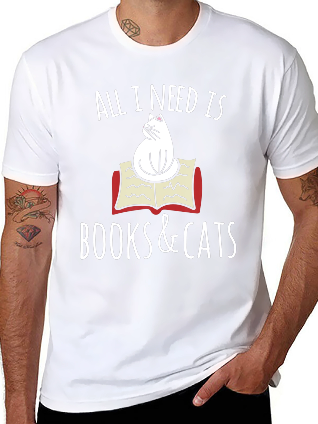 Books and Cats T-Shirt
