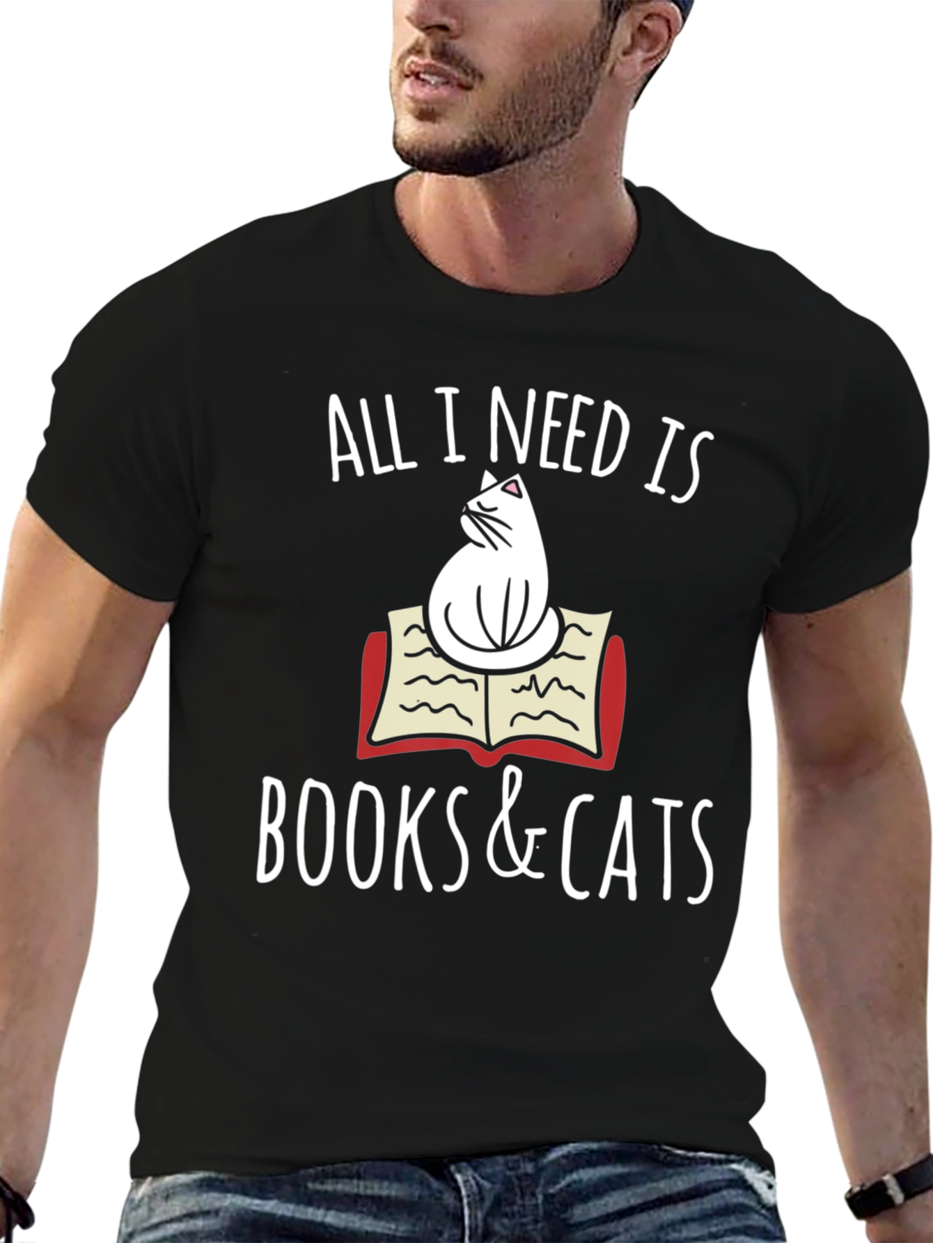 Books and Cats T-Shirt
