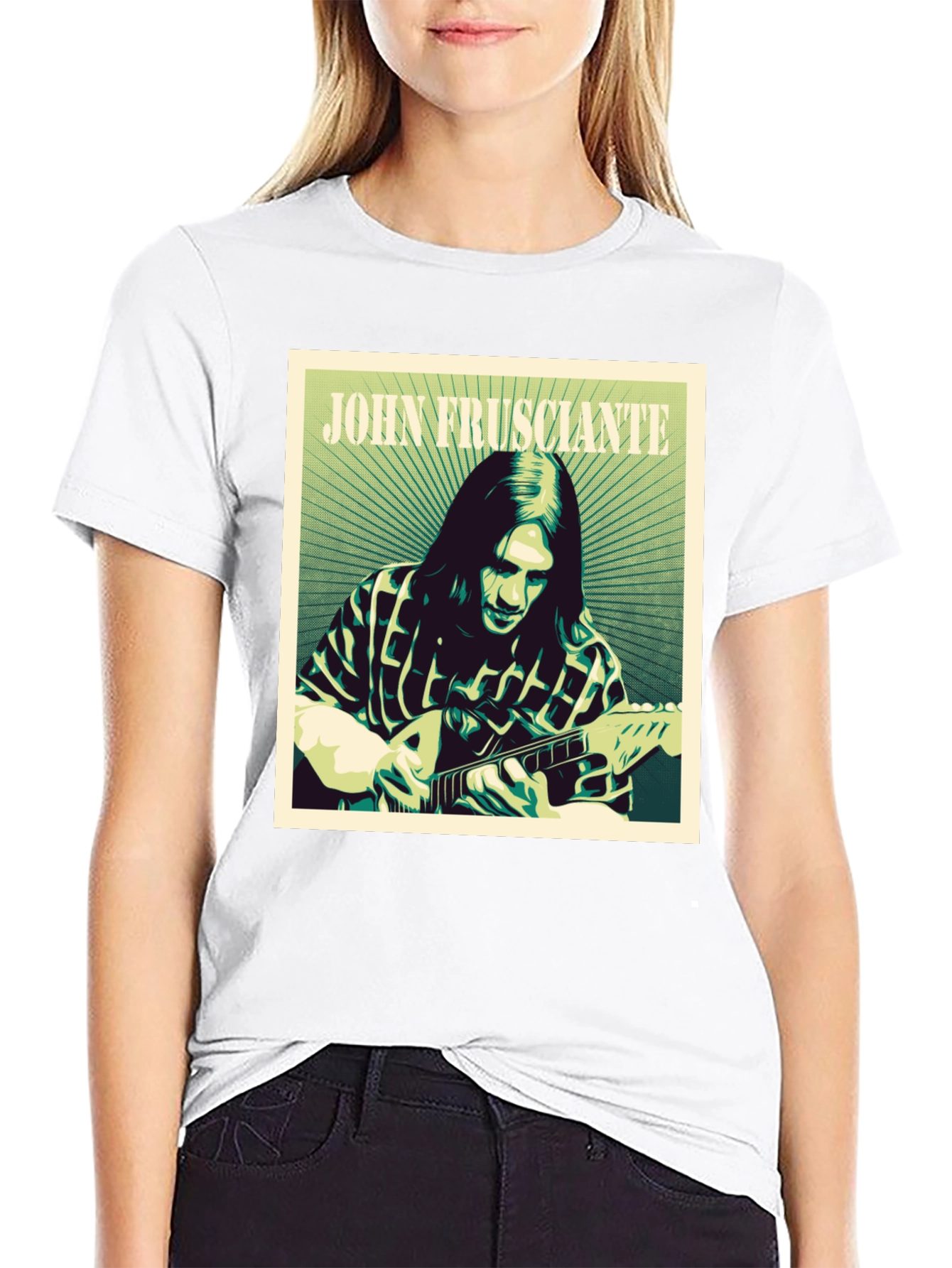 John Frusciante Graphic Tee - Classic Rock Guitarist T-Shirt