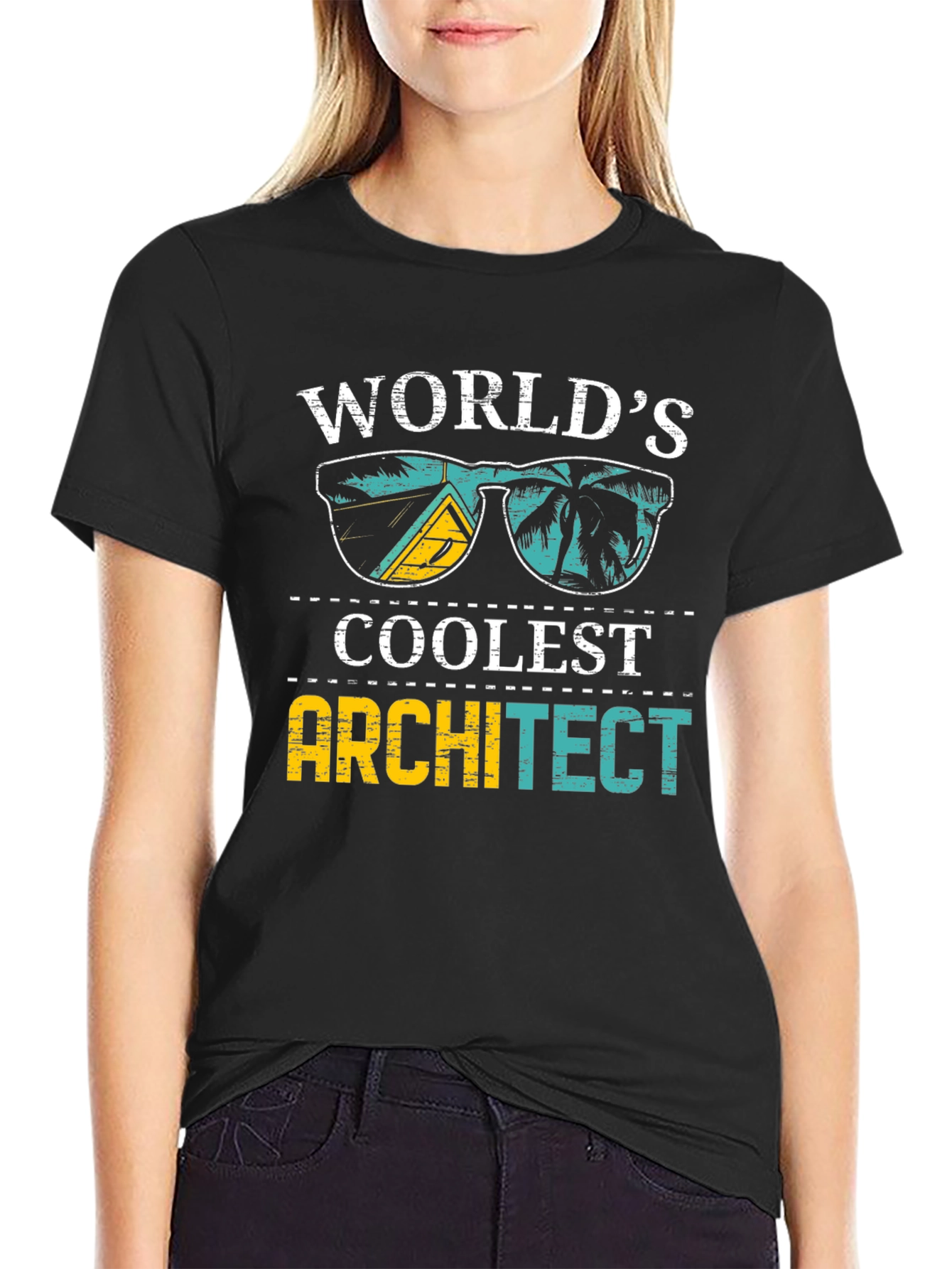 Worlds Coolest Architect Graphic T-Shirt