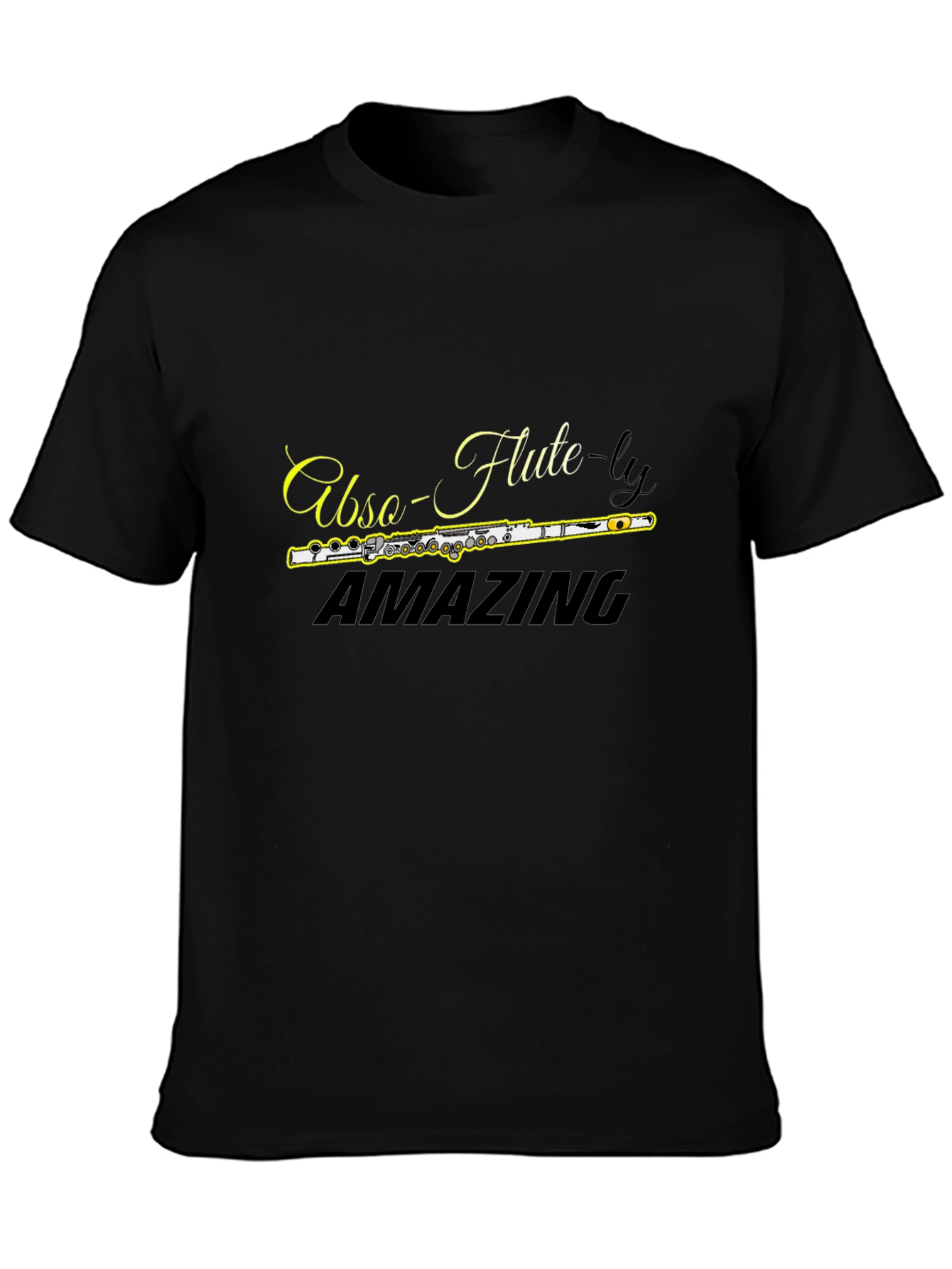 Abso-Flute-ly Amazing Black T-Shirt