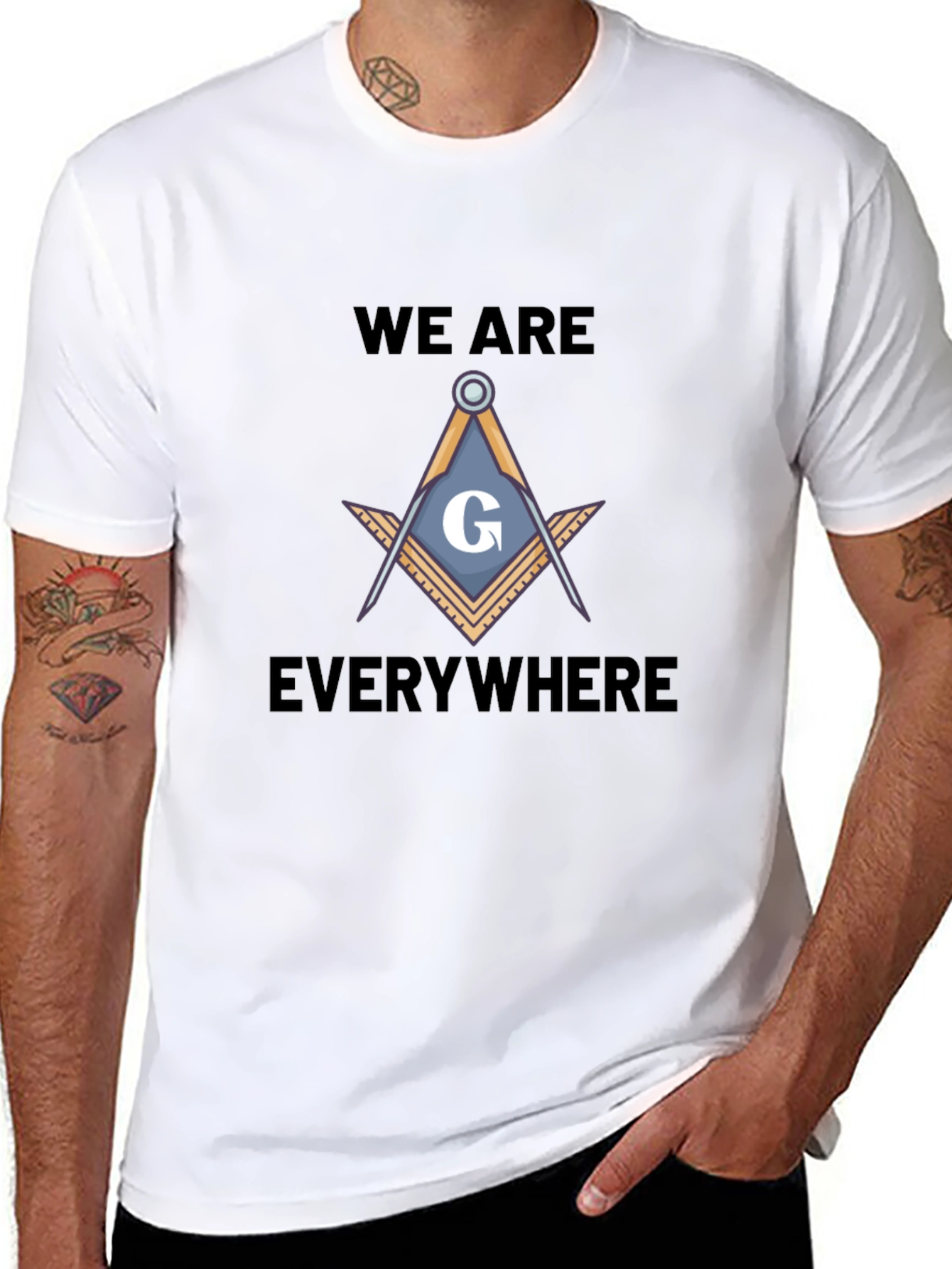 Masonic Symbol T-Shirt - We Are Everywhere Design