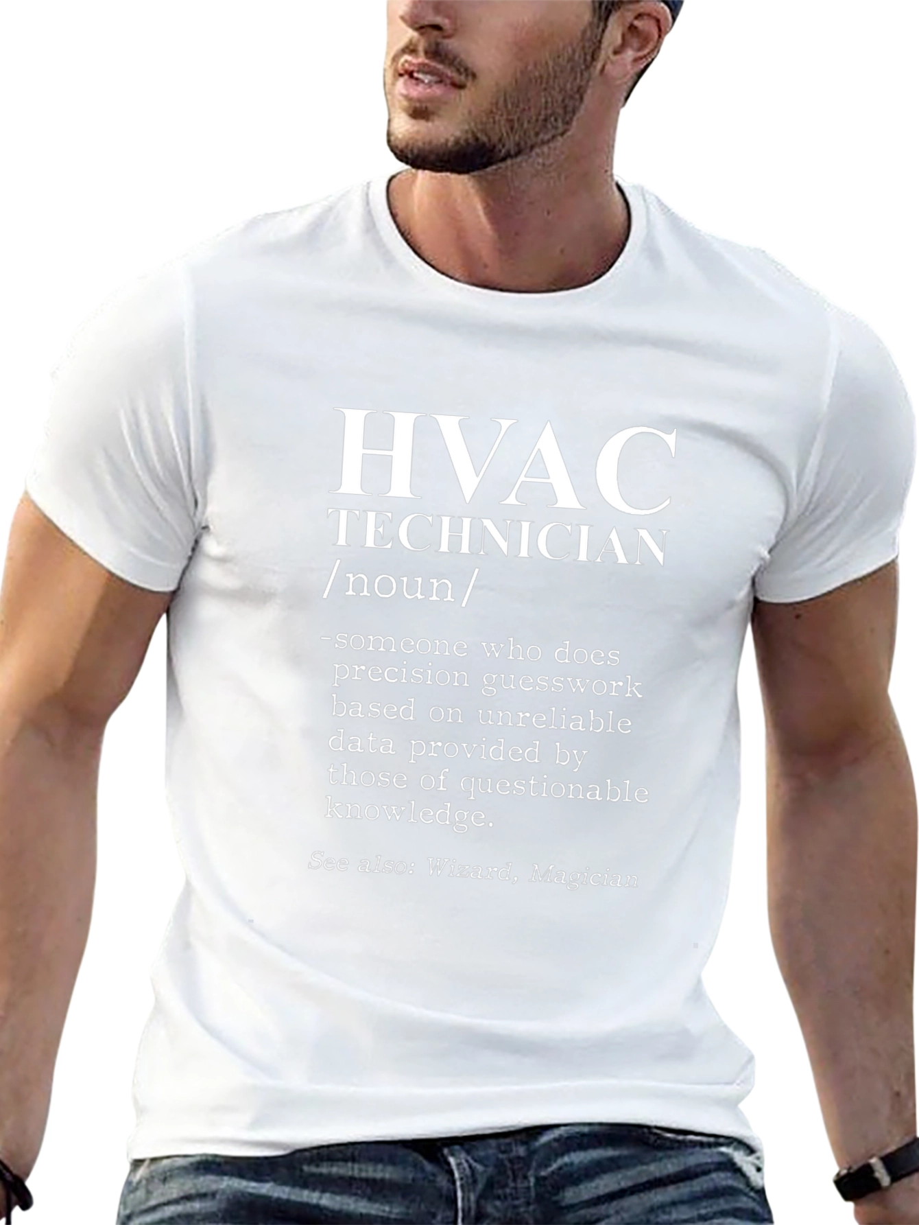 HVAC Technician Definition Black T-Shirt
