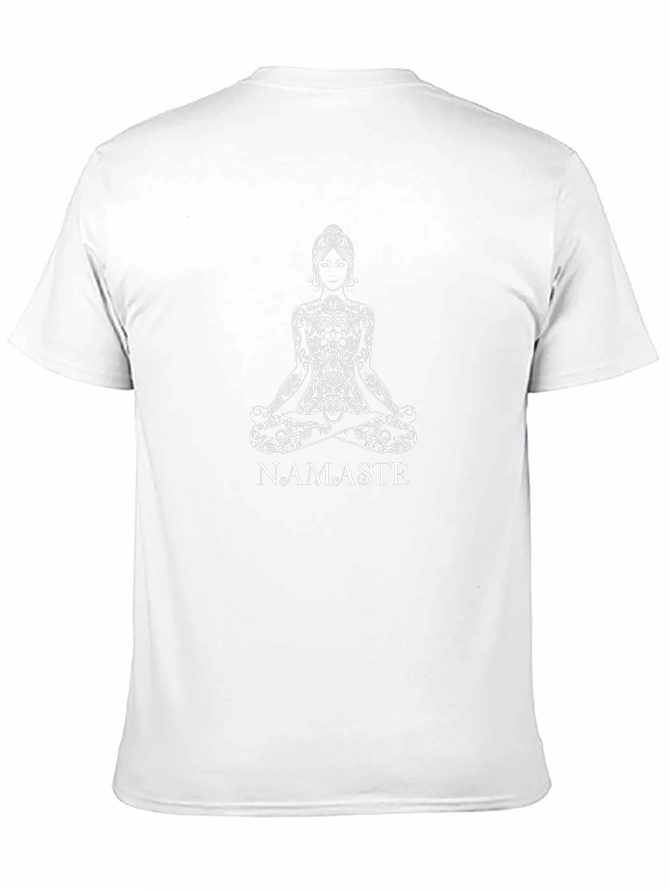 Namaste Yoga Meditation Black Graphic Tee