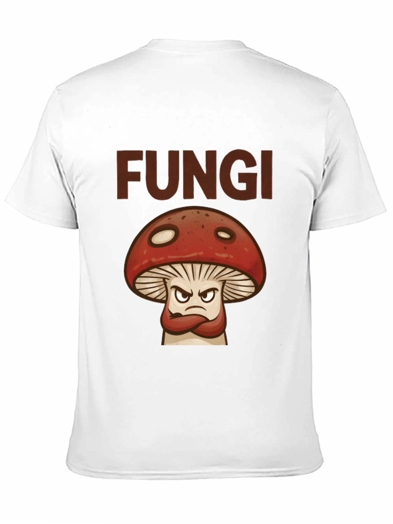 Fungi Angry Mushroom Graphic T-Shirt