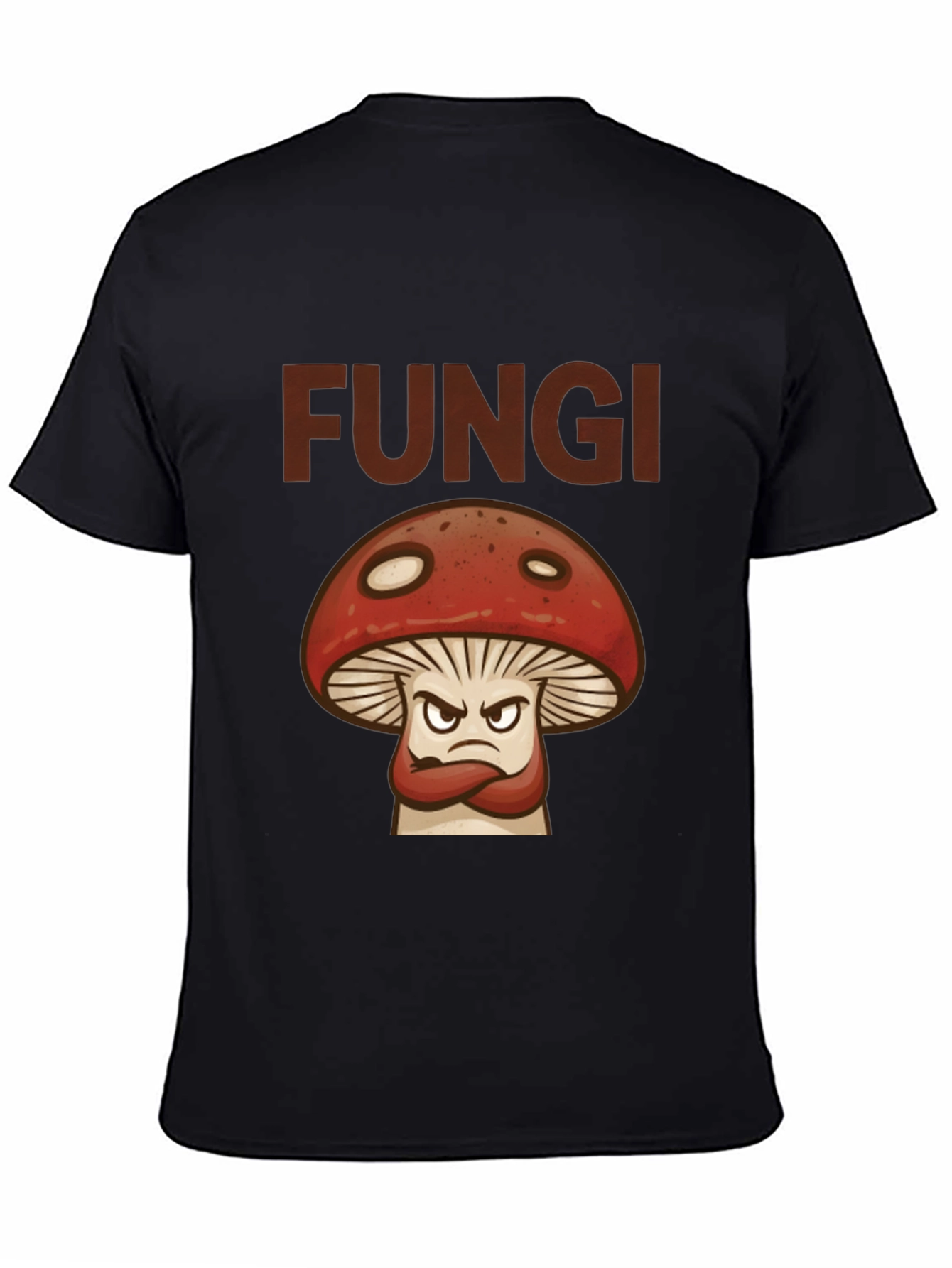 Fungi Angry Mushroom Graphic T-Shirt