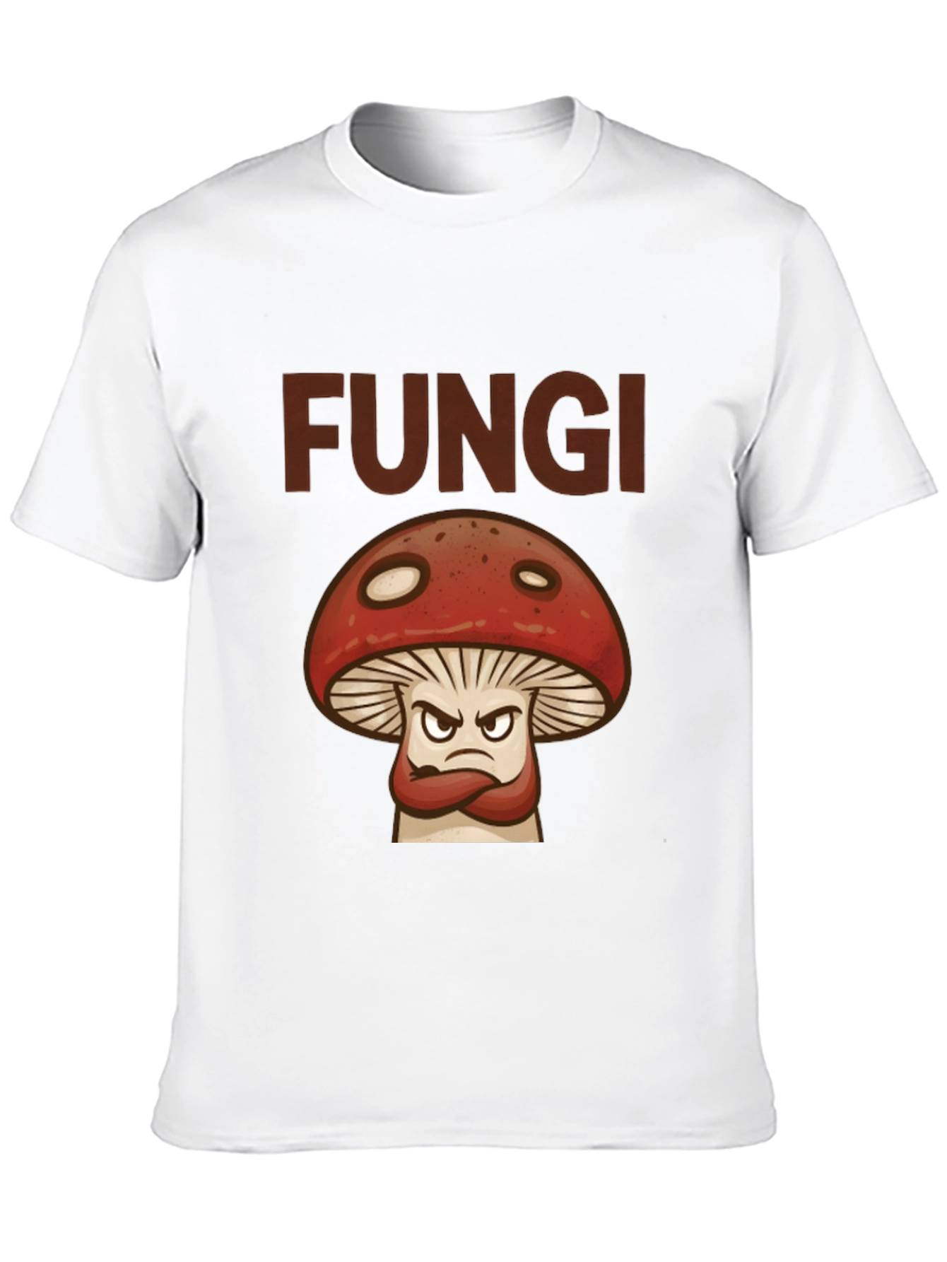 Fungi Angry Mushroom Graphic T-Shirt