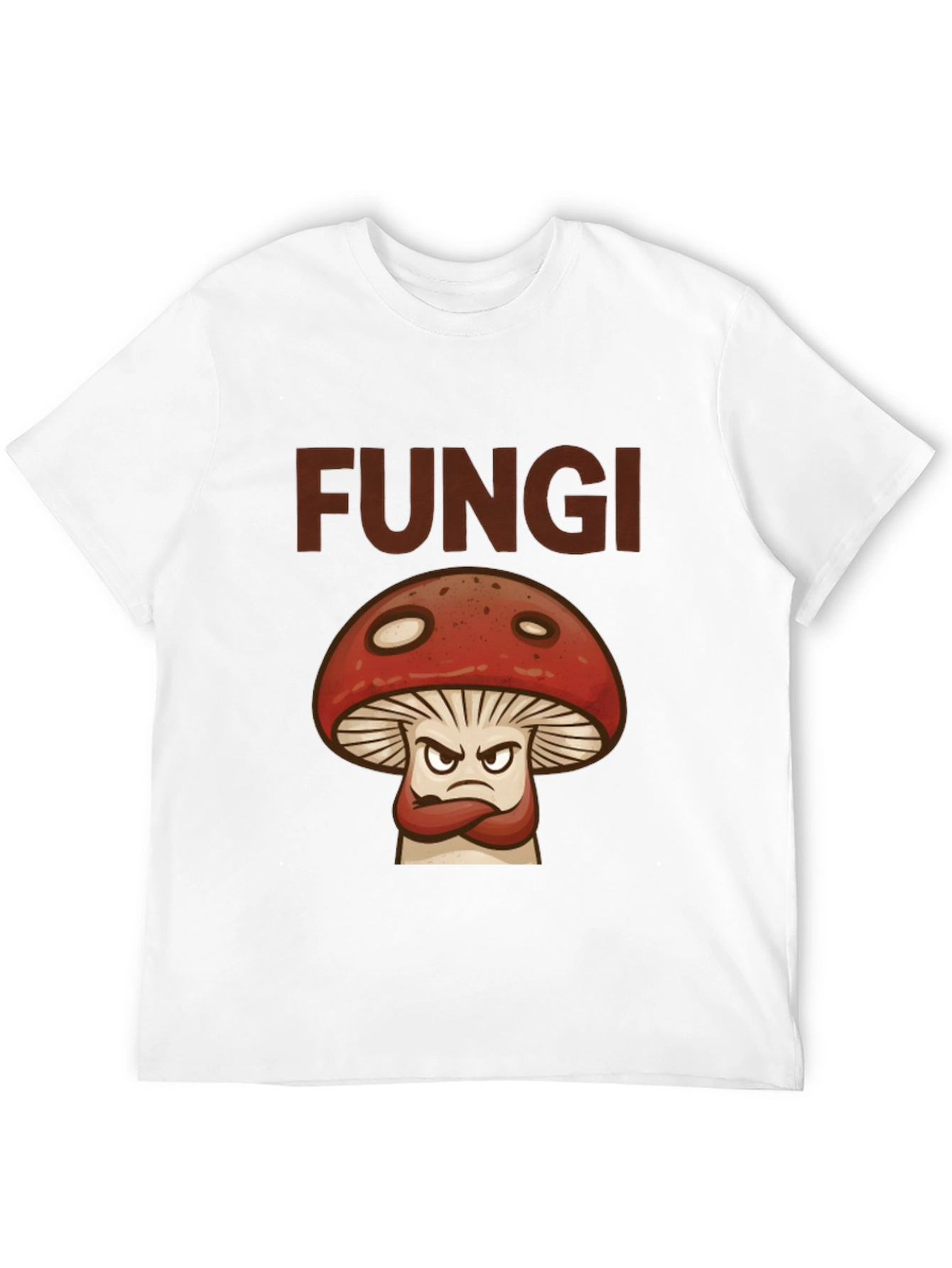 Fungi Angry Mushroom Graphic T-Shirt