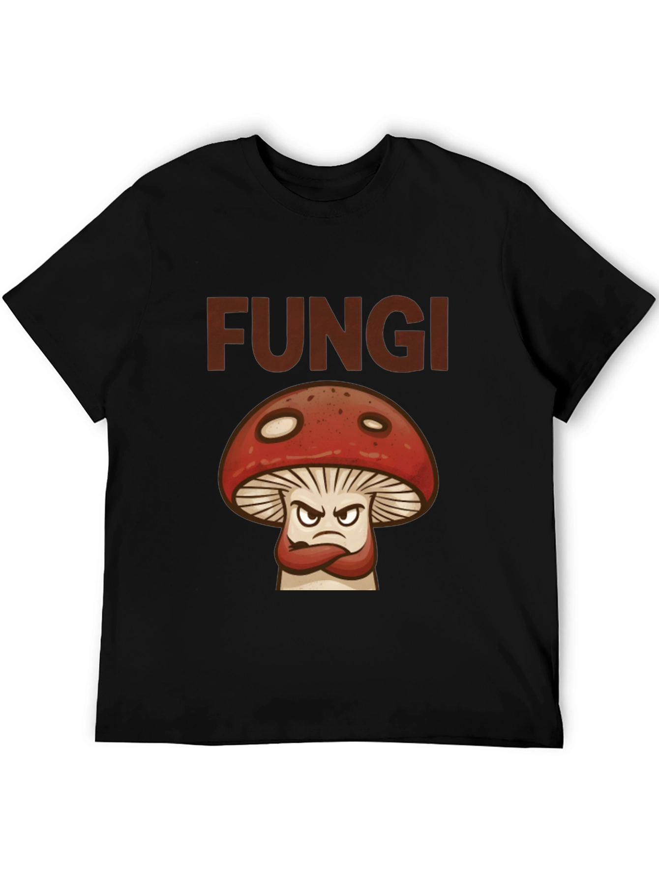 Fungi Angry Mushroom Graphic T-Shirt