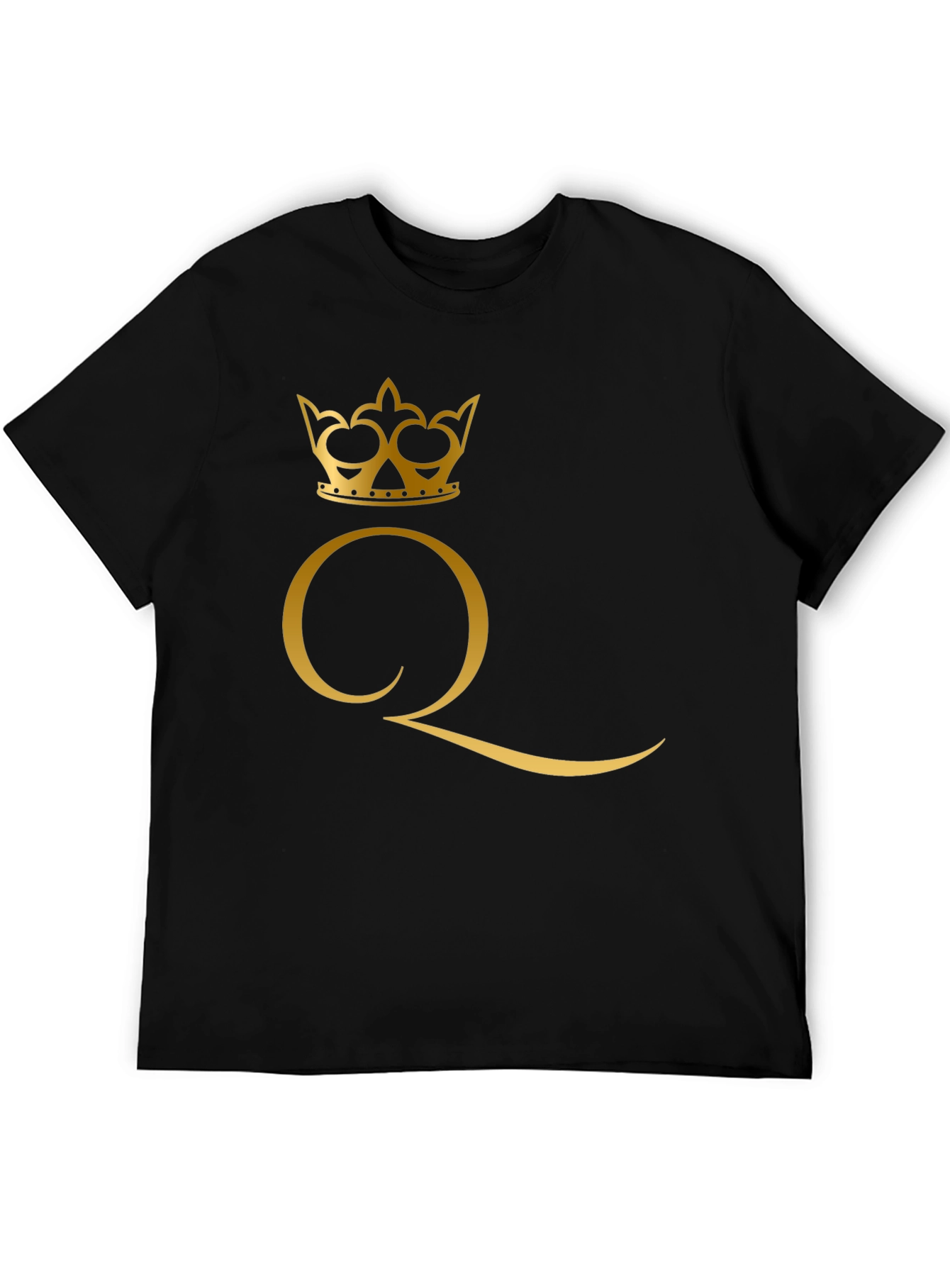 Queen Crown Graphic Black T-Shirt
