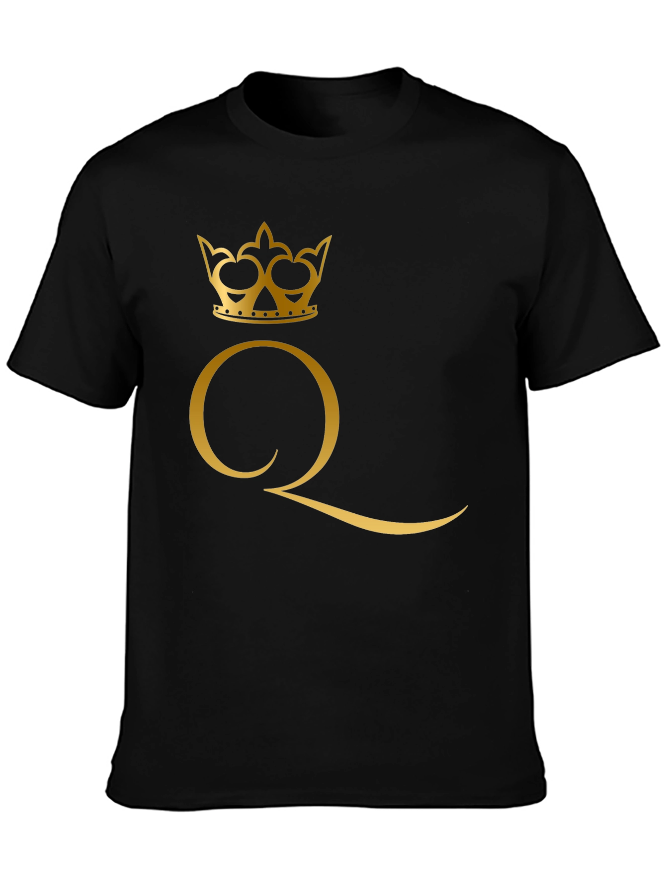 Queen Crown Graphic Black T-Shirt