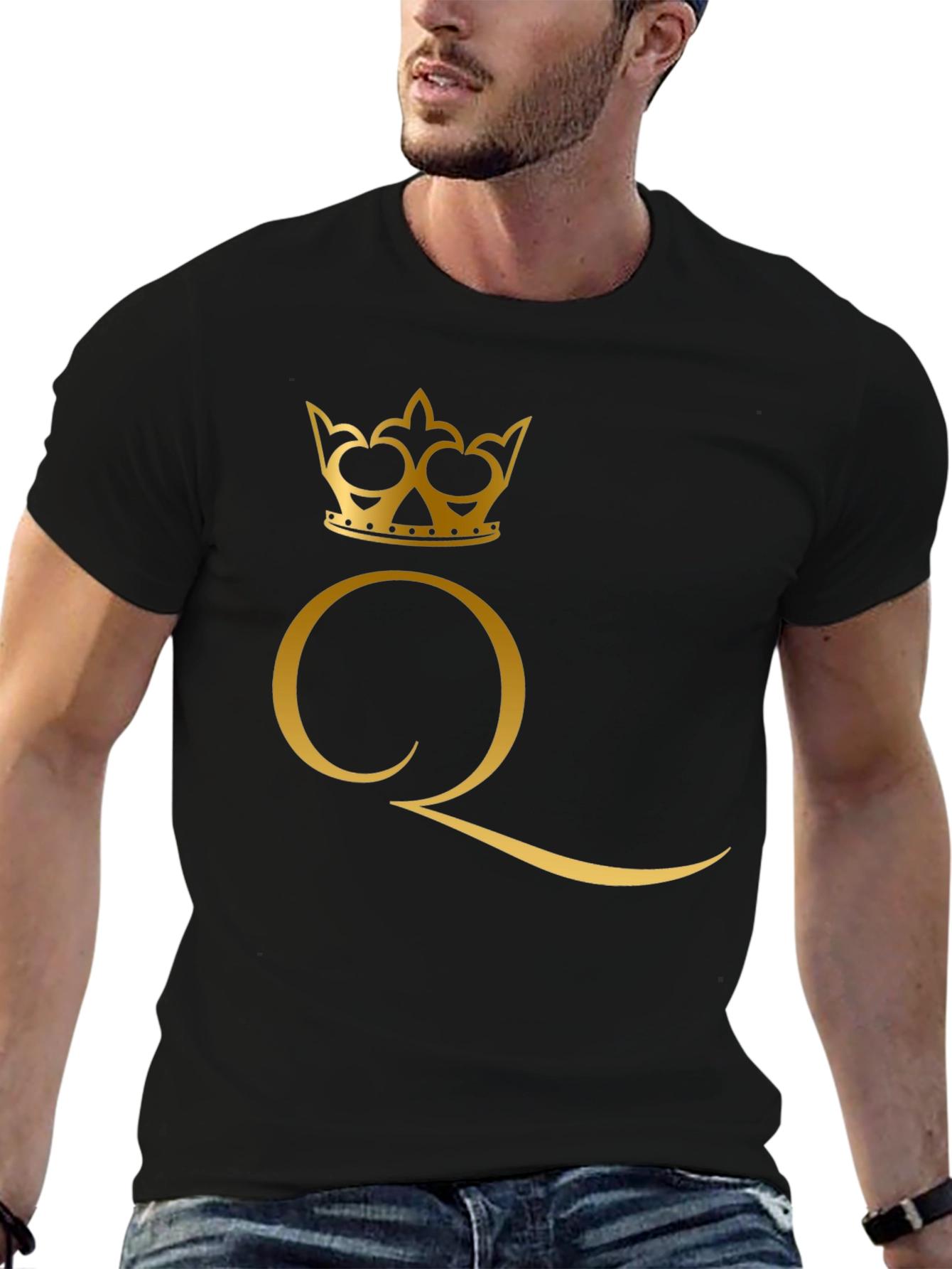 Queen Crown Graphic Black T-Shirt