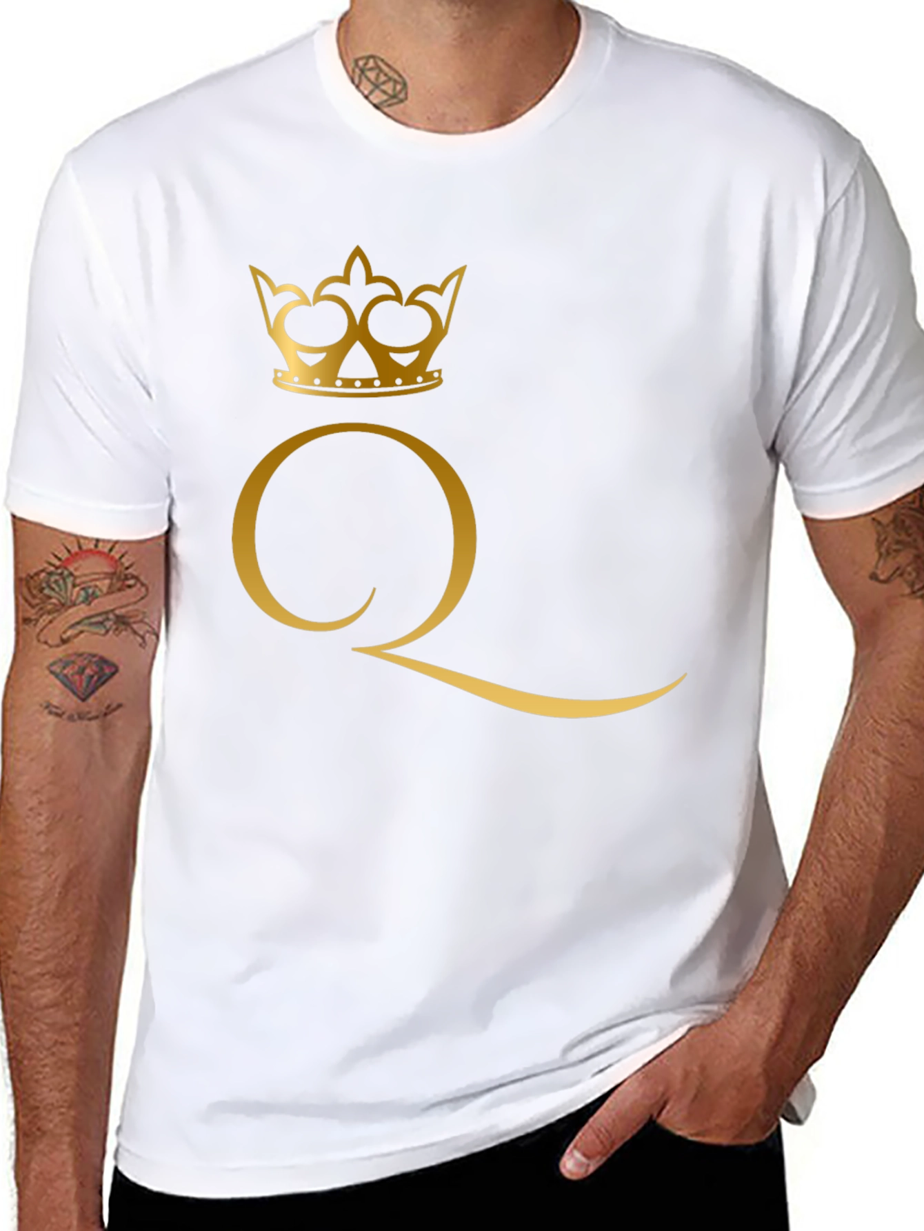 Queen Crown Graphic Black T-Shirt