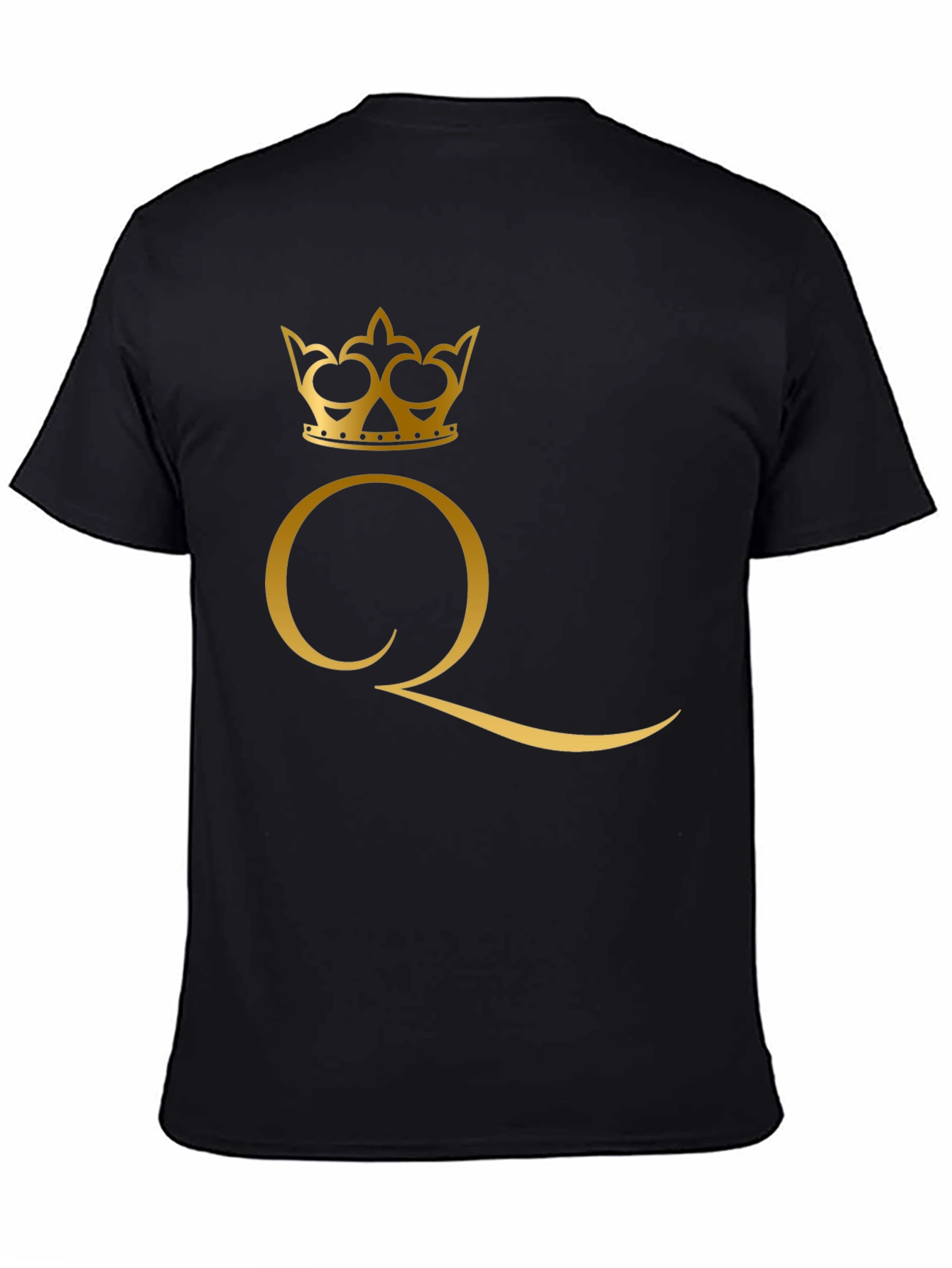 Queen Crown Graphic Black T-Shirt