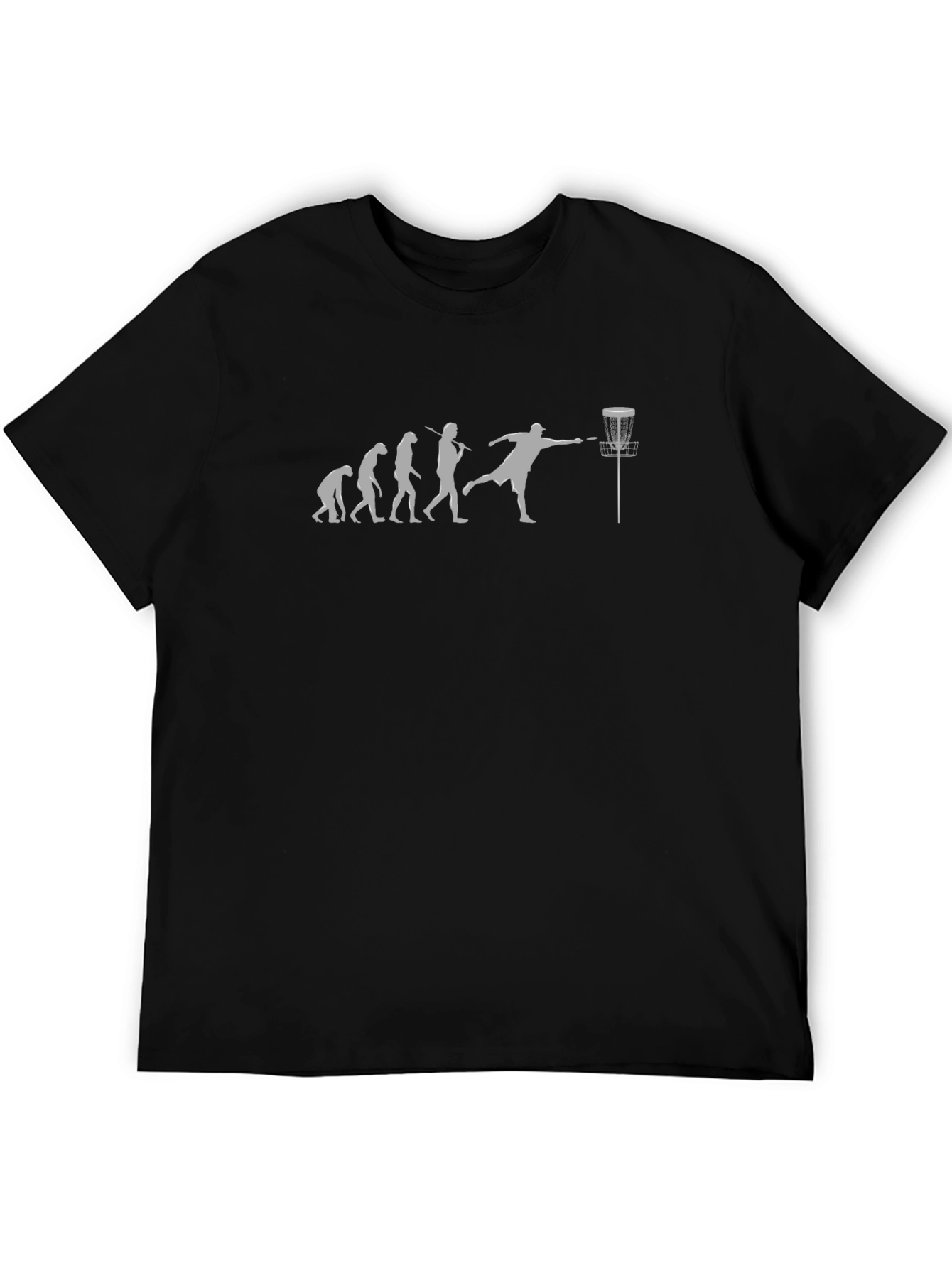 Disc Golf Evolution Black T-Shirt