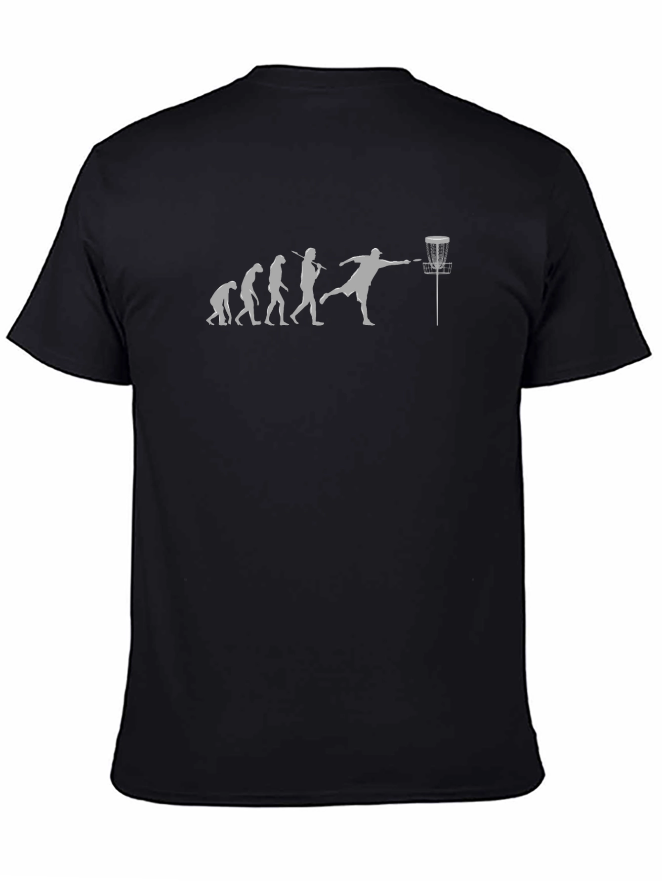 Disc Golf Evolution Black T-Shirt