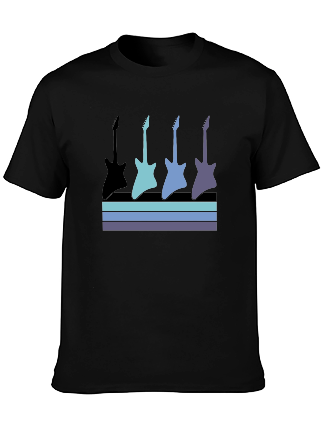 Retro Guitar Graphic T-Shirt