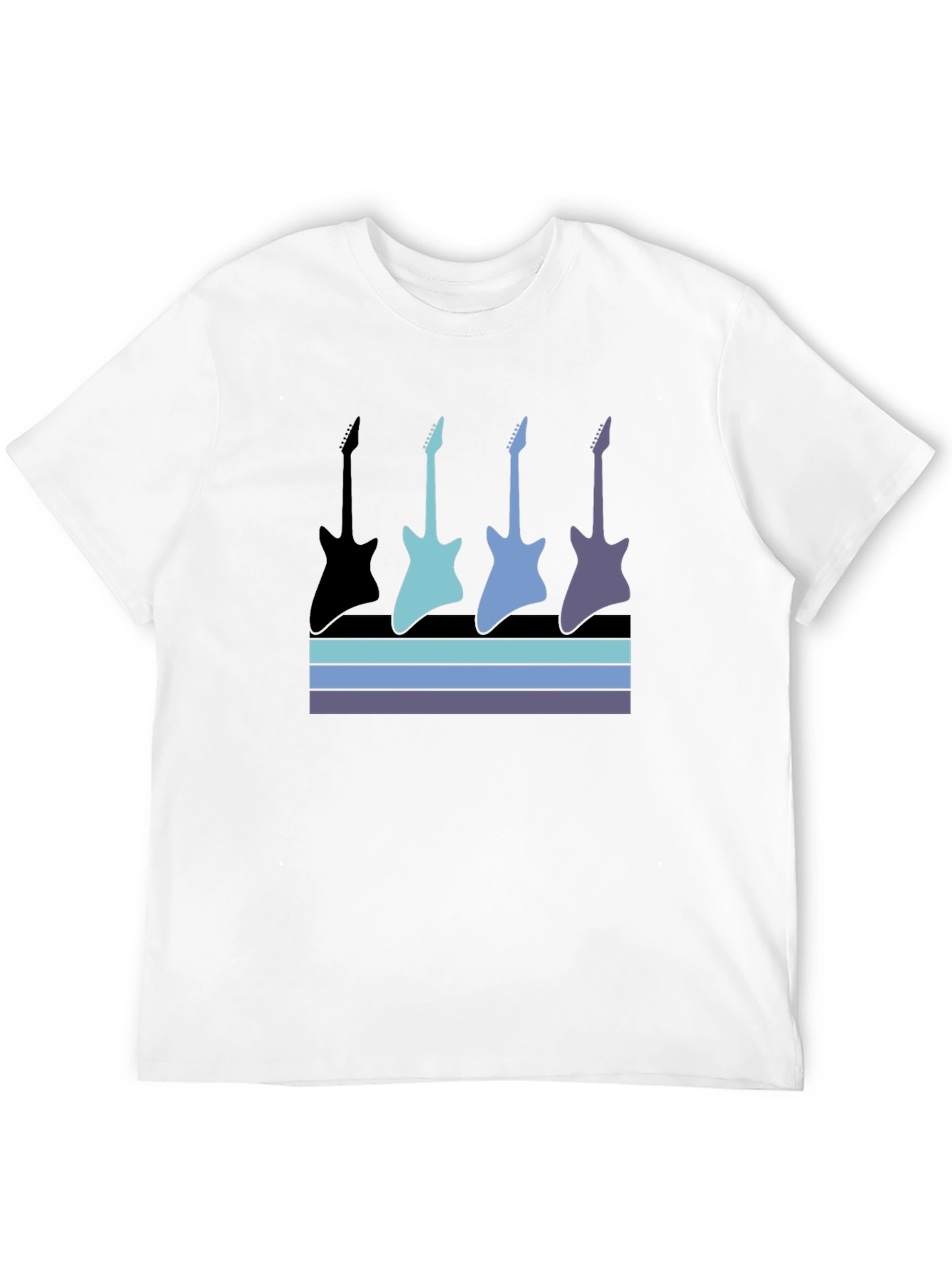 Retro Guitar Graphic T-Shirt