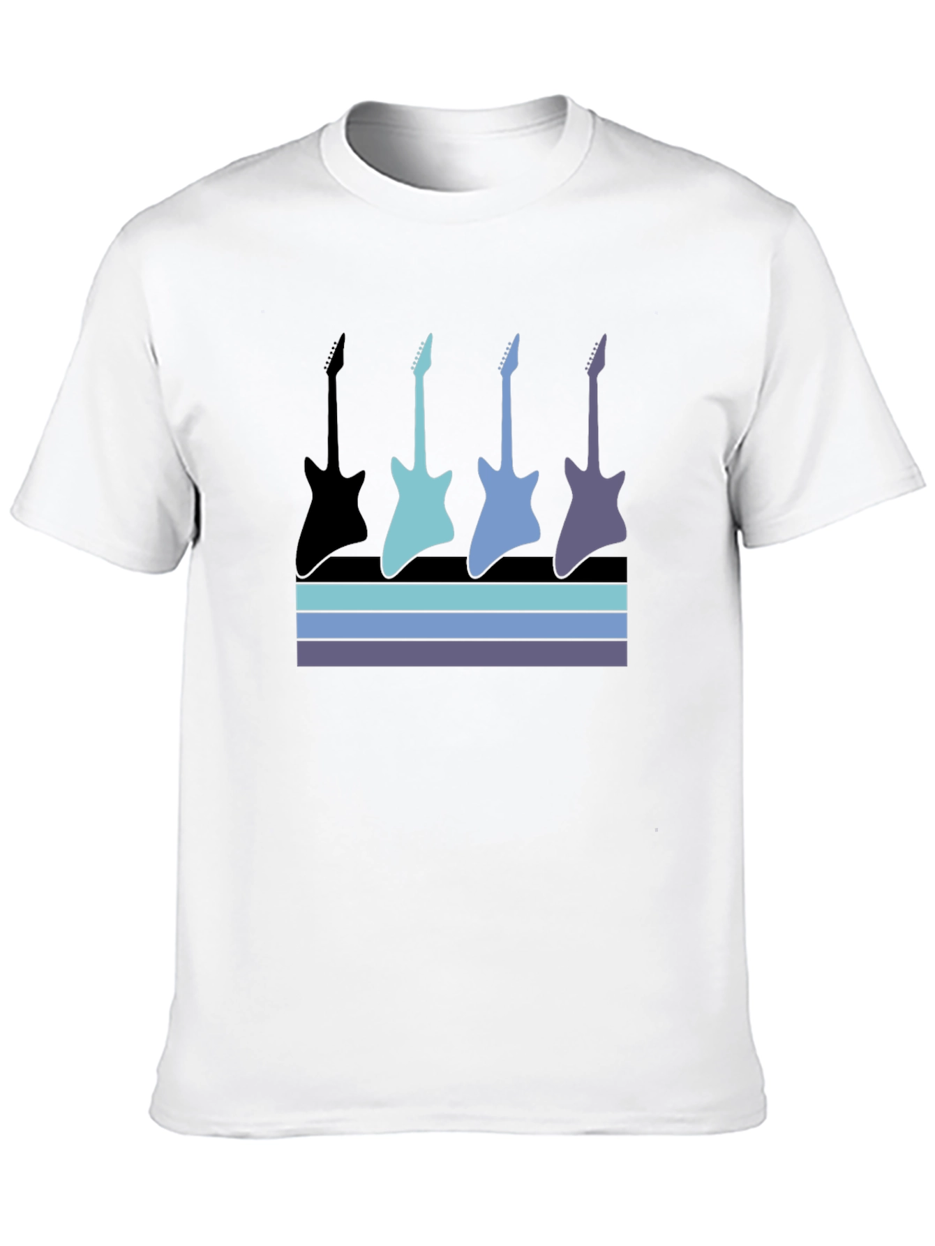 Retro Guitar Graphic T-Shirt