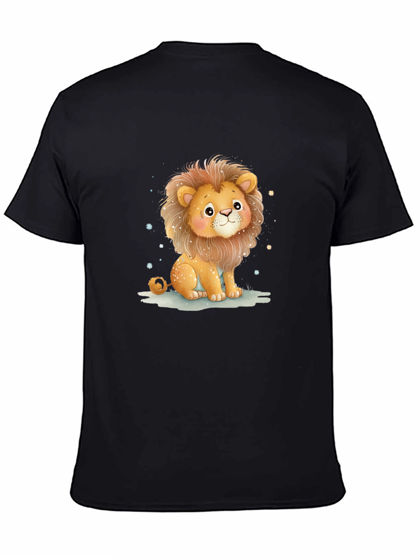 Cute Lion Graphic Tee - Unisex Cotton Shirt