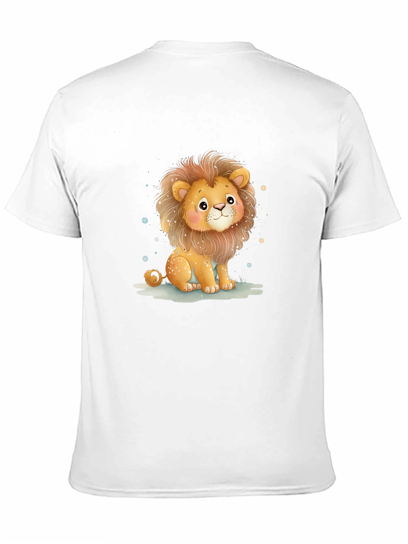 Cute Lion Graphic Tee - Unisex Cotton Shirt