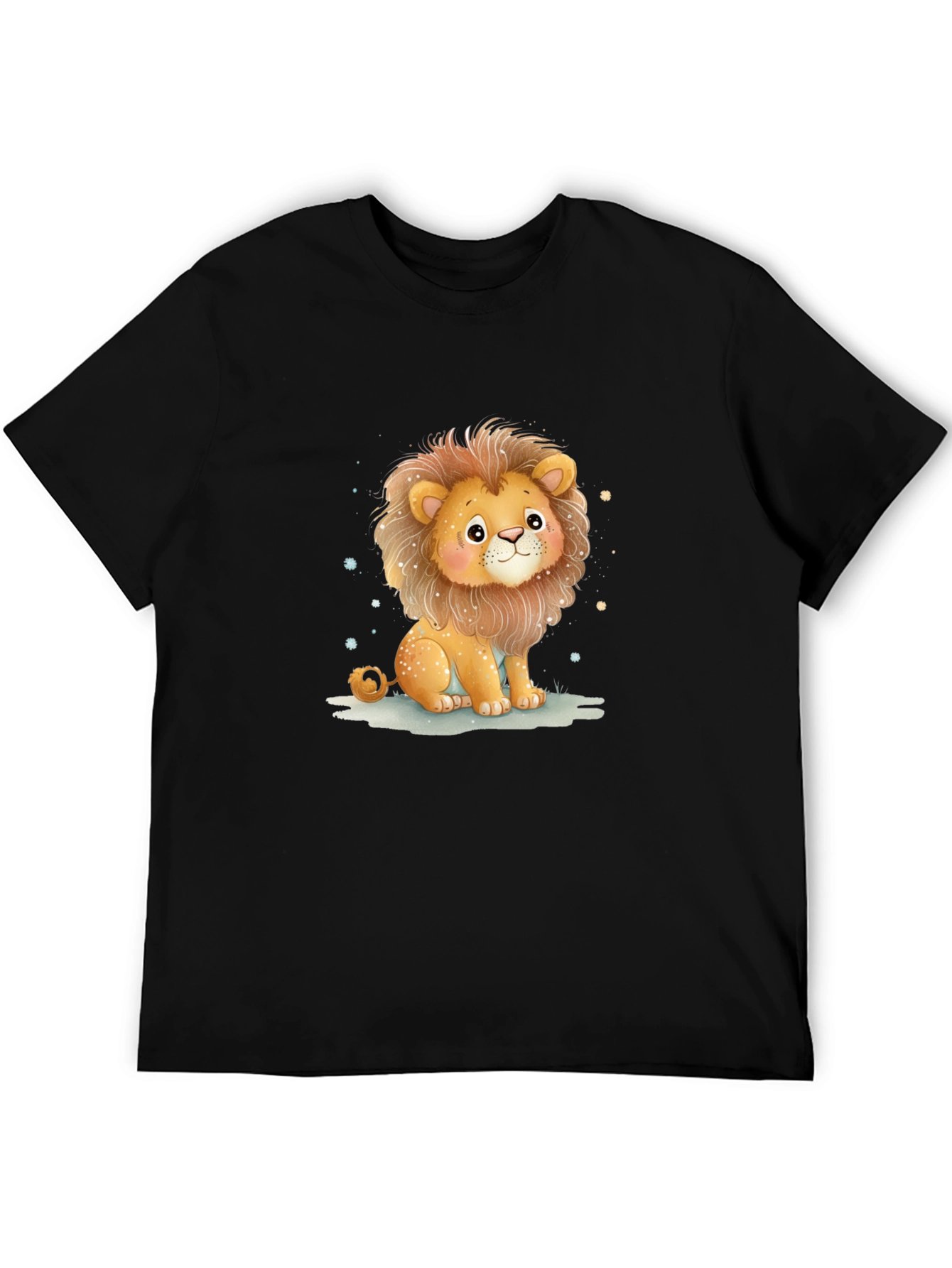 Cute Lion Graphic Tee - Unisex Cotton Shirt