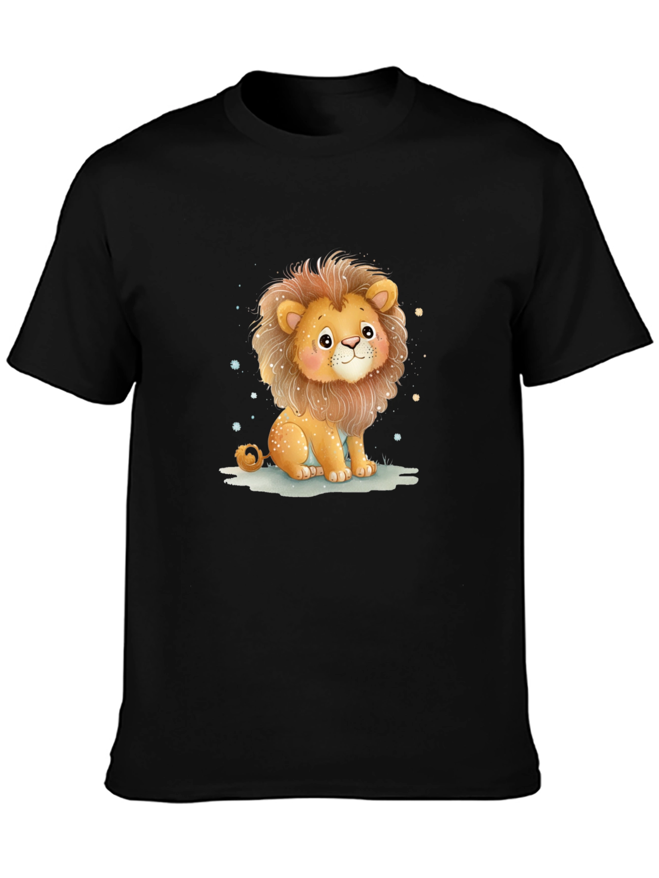 Cute Lion Graphic Tee - Unisex Cotton Shirt