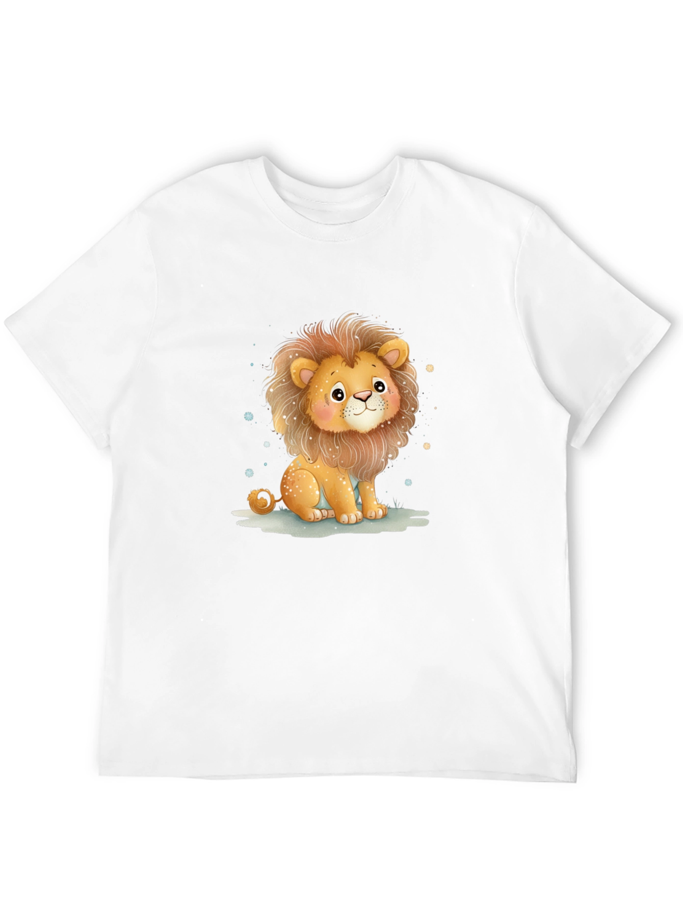 Cute Lion Graphic Tee - Unisex Cotton Shirt
