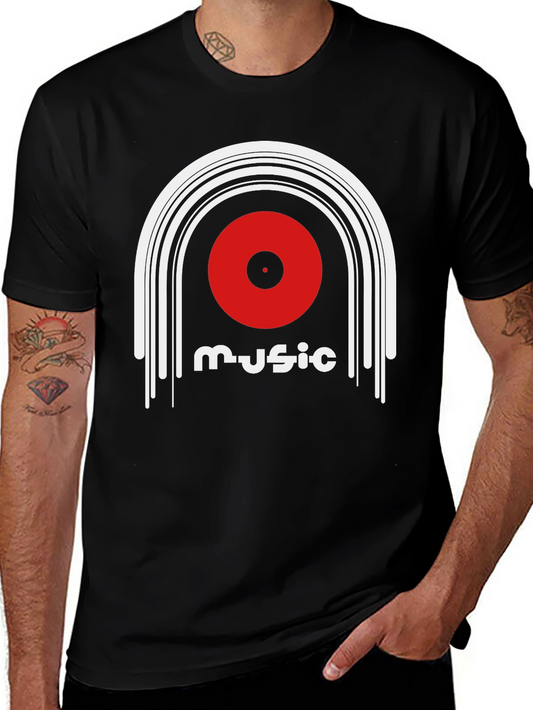 Retro Music Record Graphic T-Shirt - Unisex