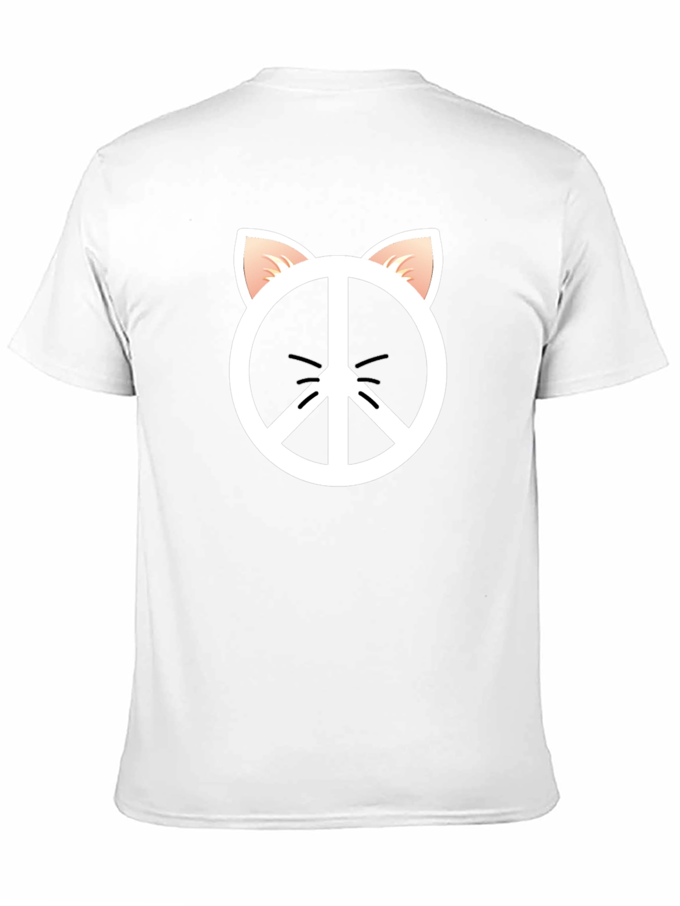 Peace Cat T-Shirt - Black