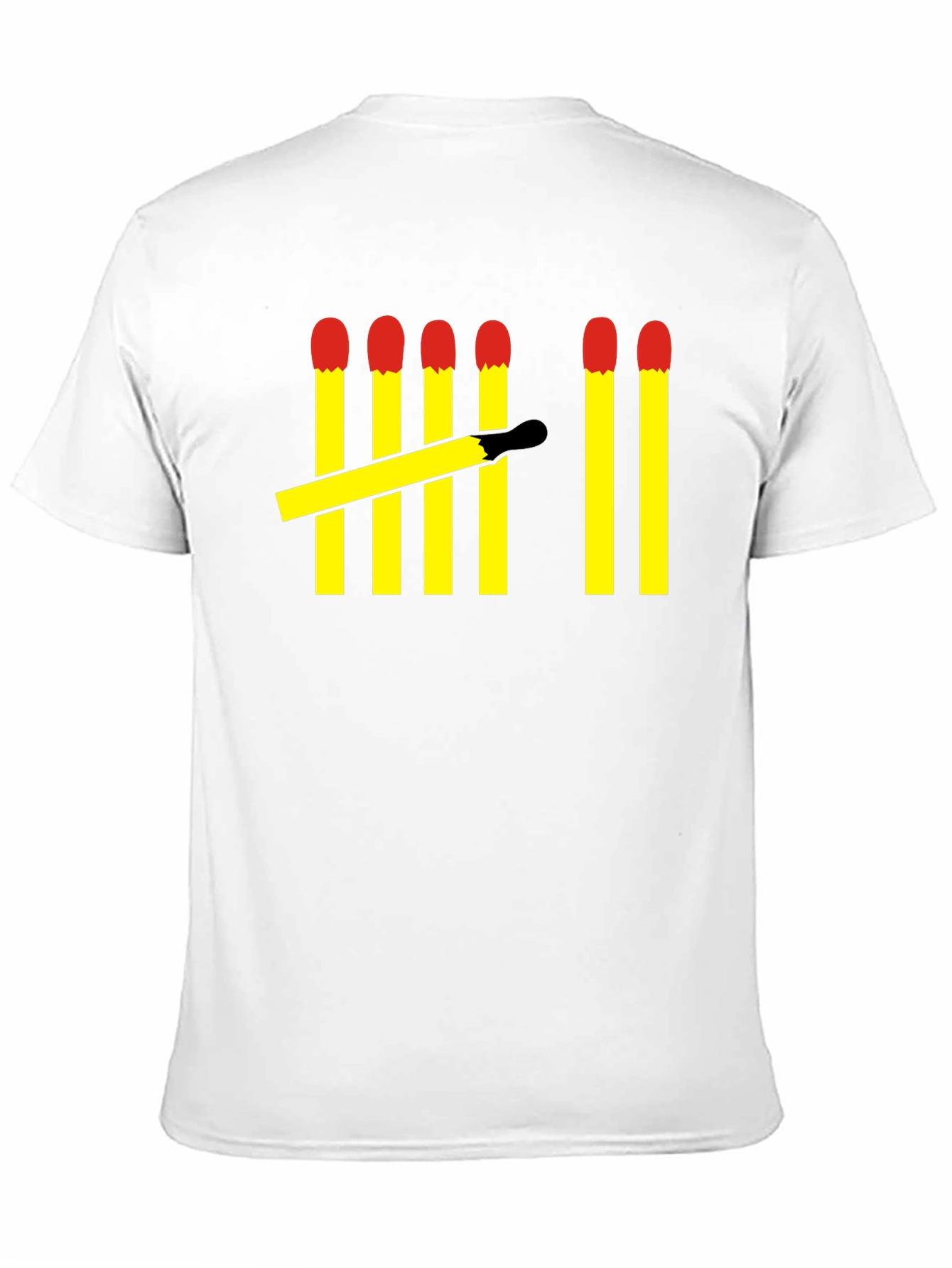 Matchstick Tally Mens Black T-Shirt