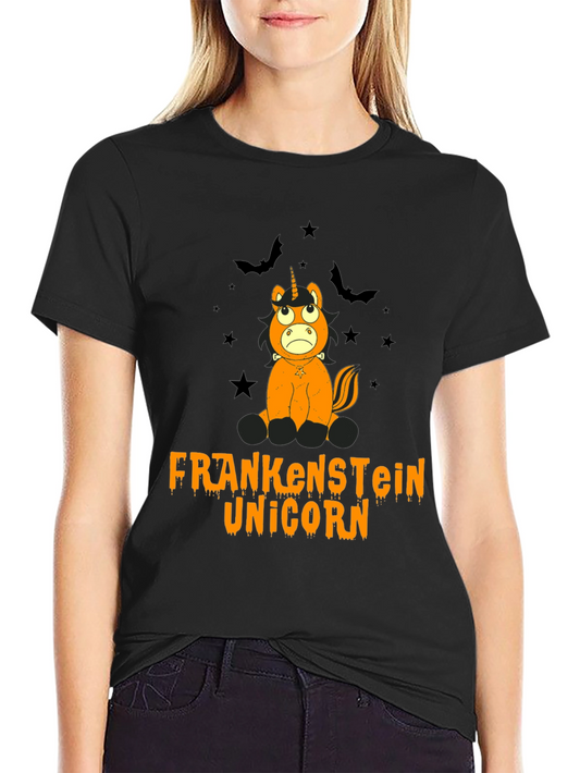 Frankenstein Unicorn Halloween Graphic Tee