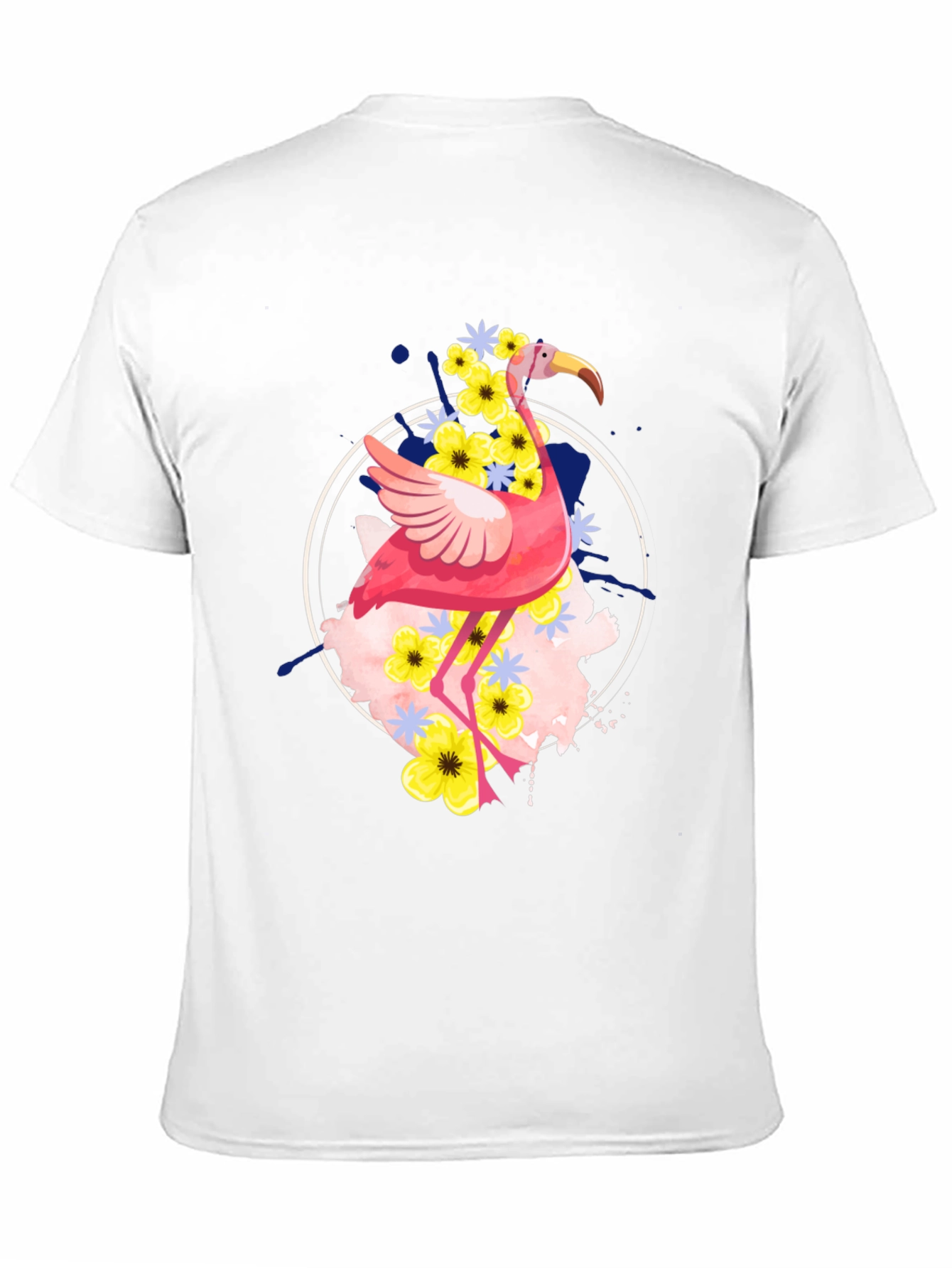 Flamingo Floral Graphic Tee - Unique Design