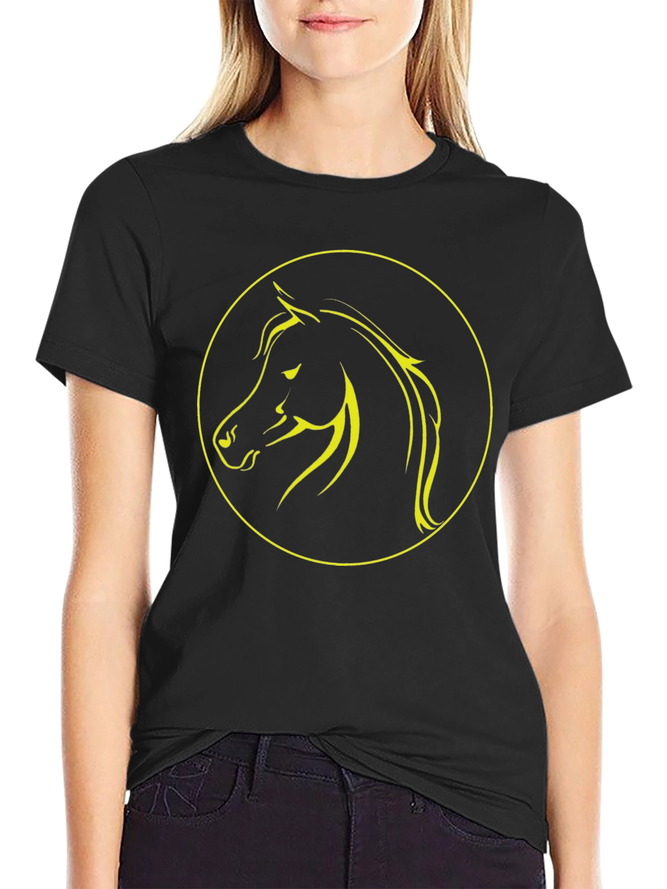 Black Horse Silhouette Tee