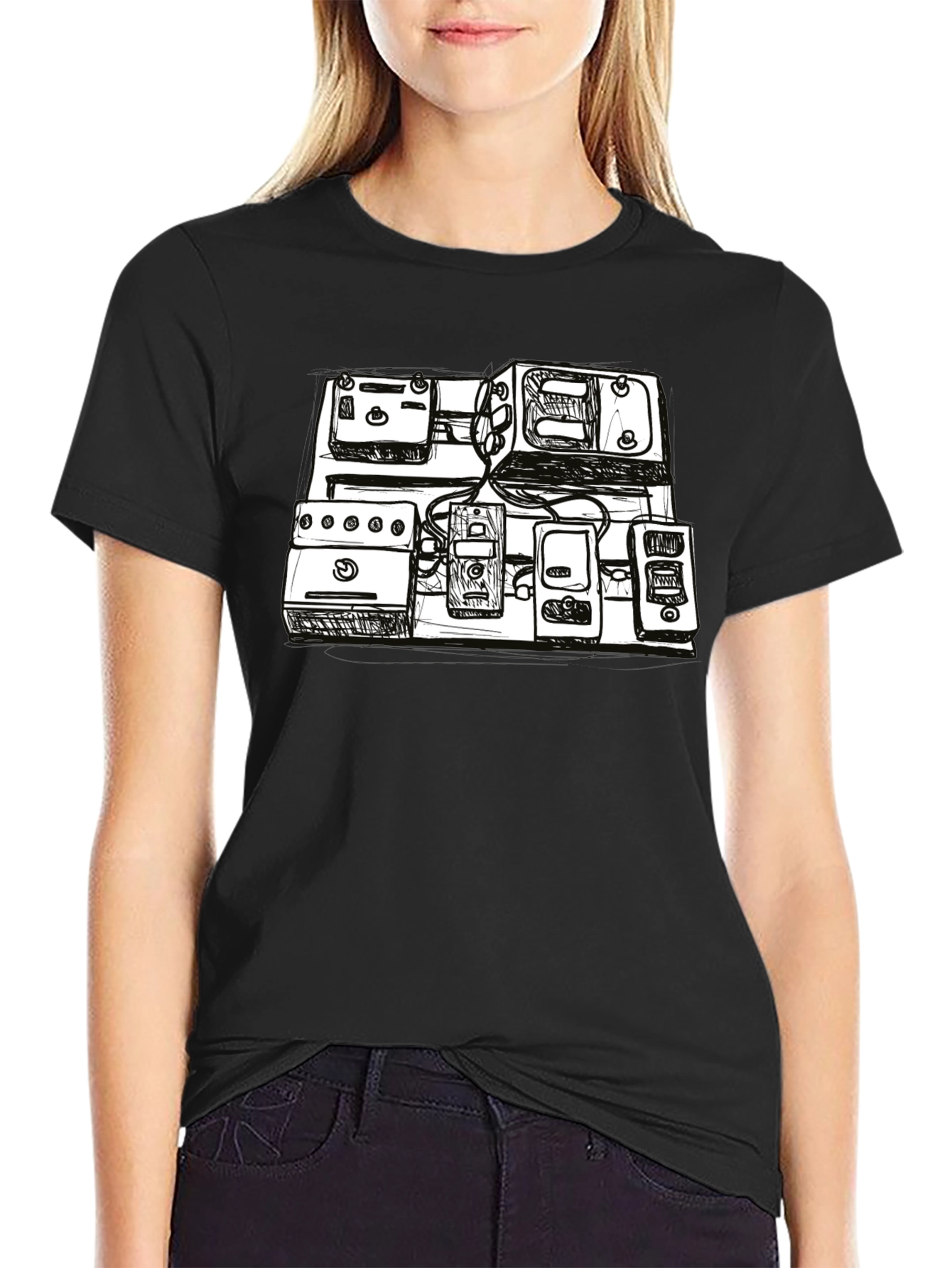 Sketch Pedal Board T-Shirt - Musicians Essential