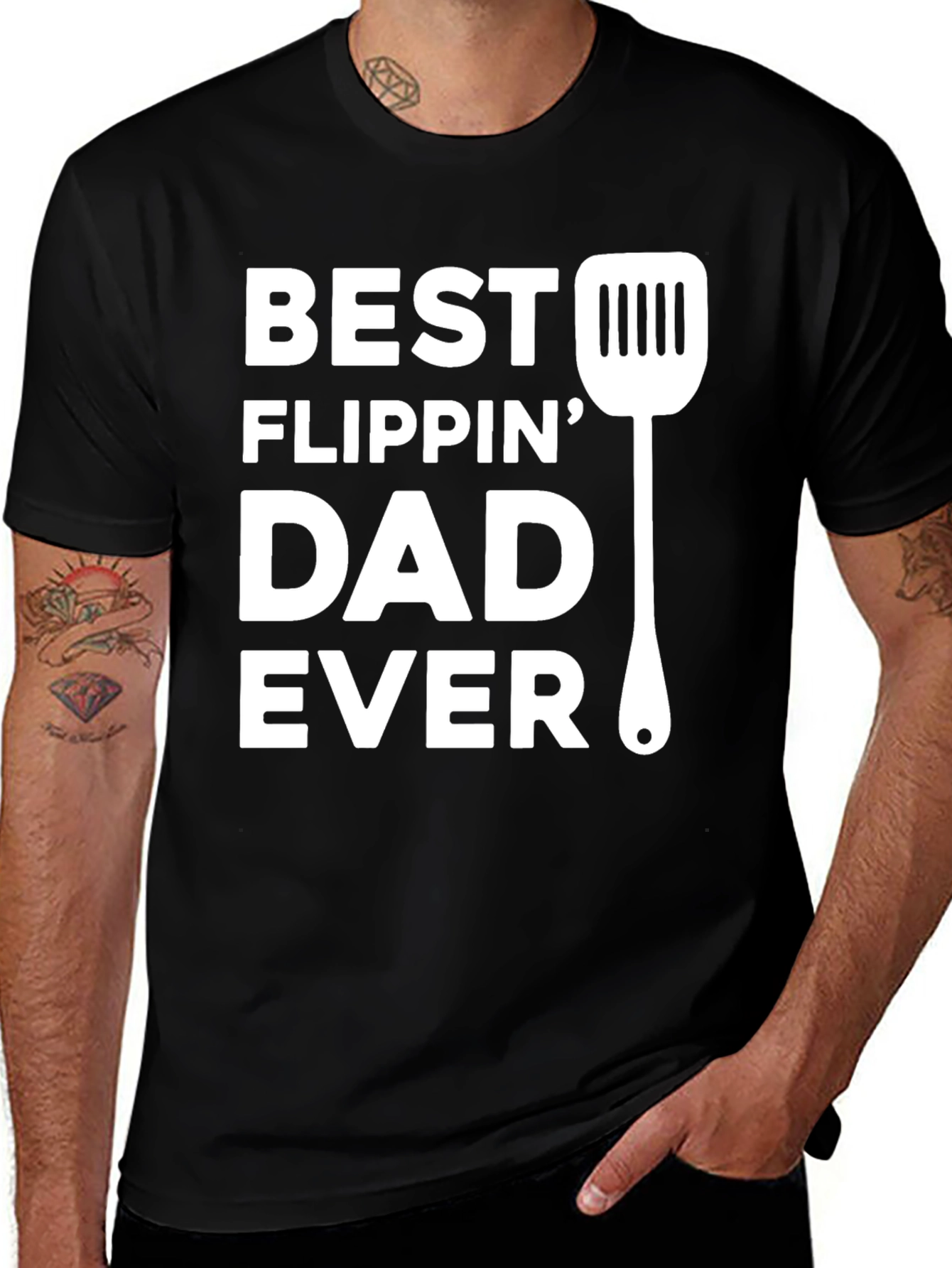 Best Flippin Dad Ever T-Shirt - Fathers Day Grilling