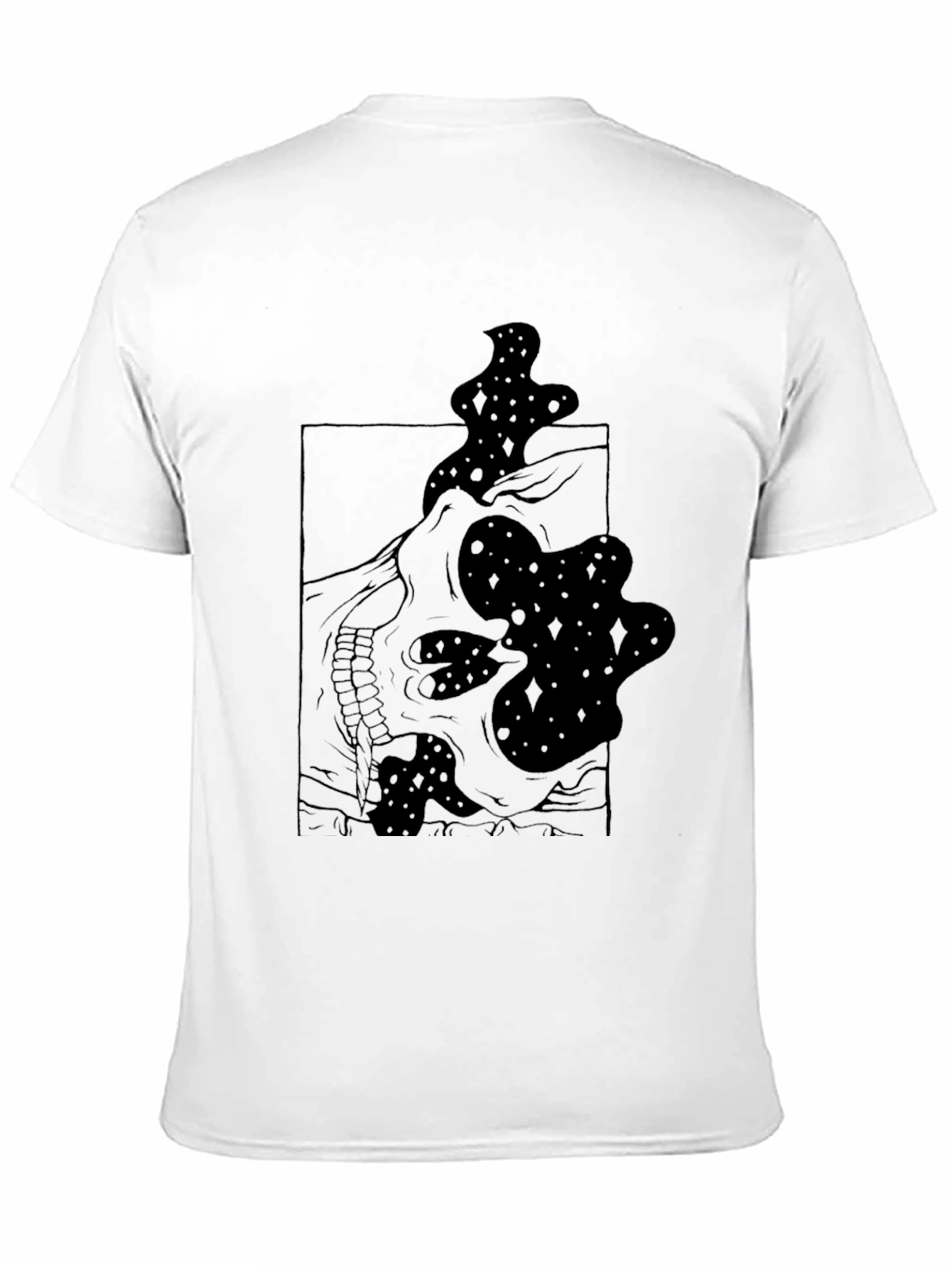 Skull & Stars Graphic Black T-Shirt