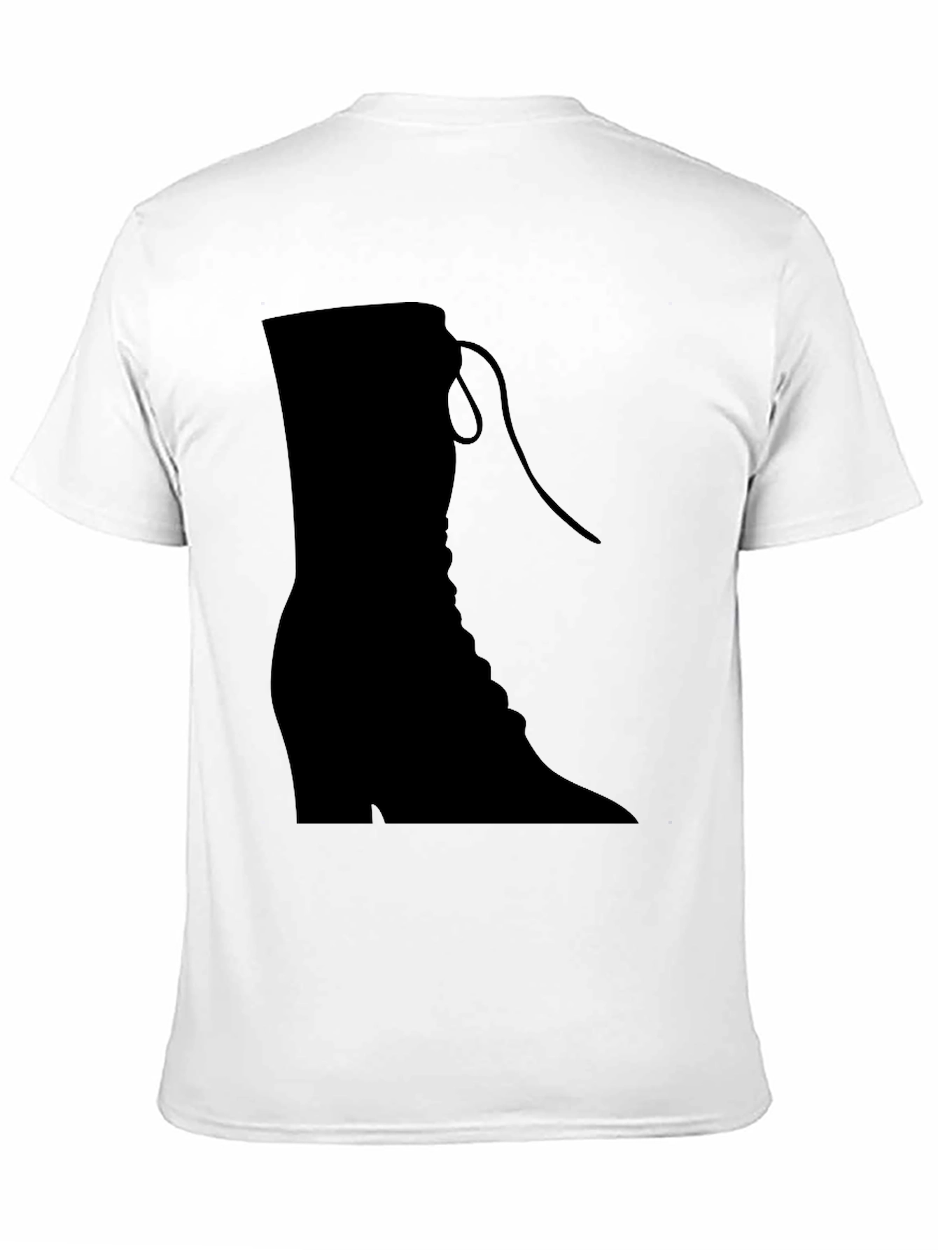 Stylish Black Boot Graphic T-Shirt