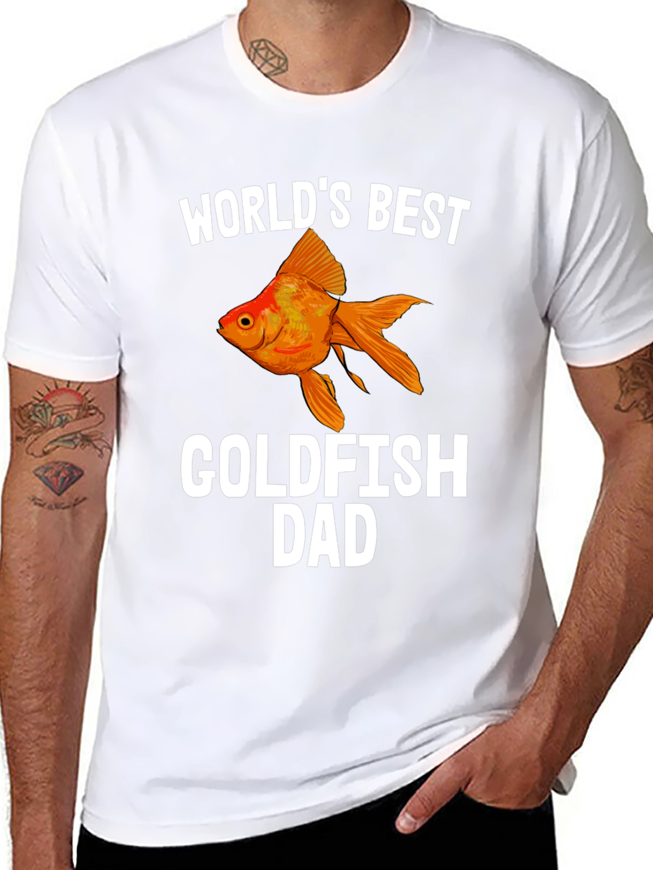 Worlds Best Goldfish Dad T-Shirt