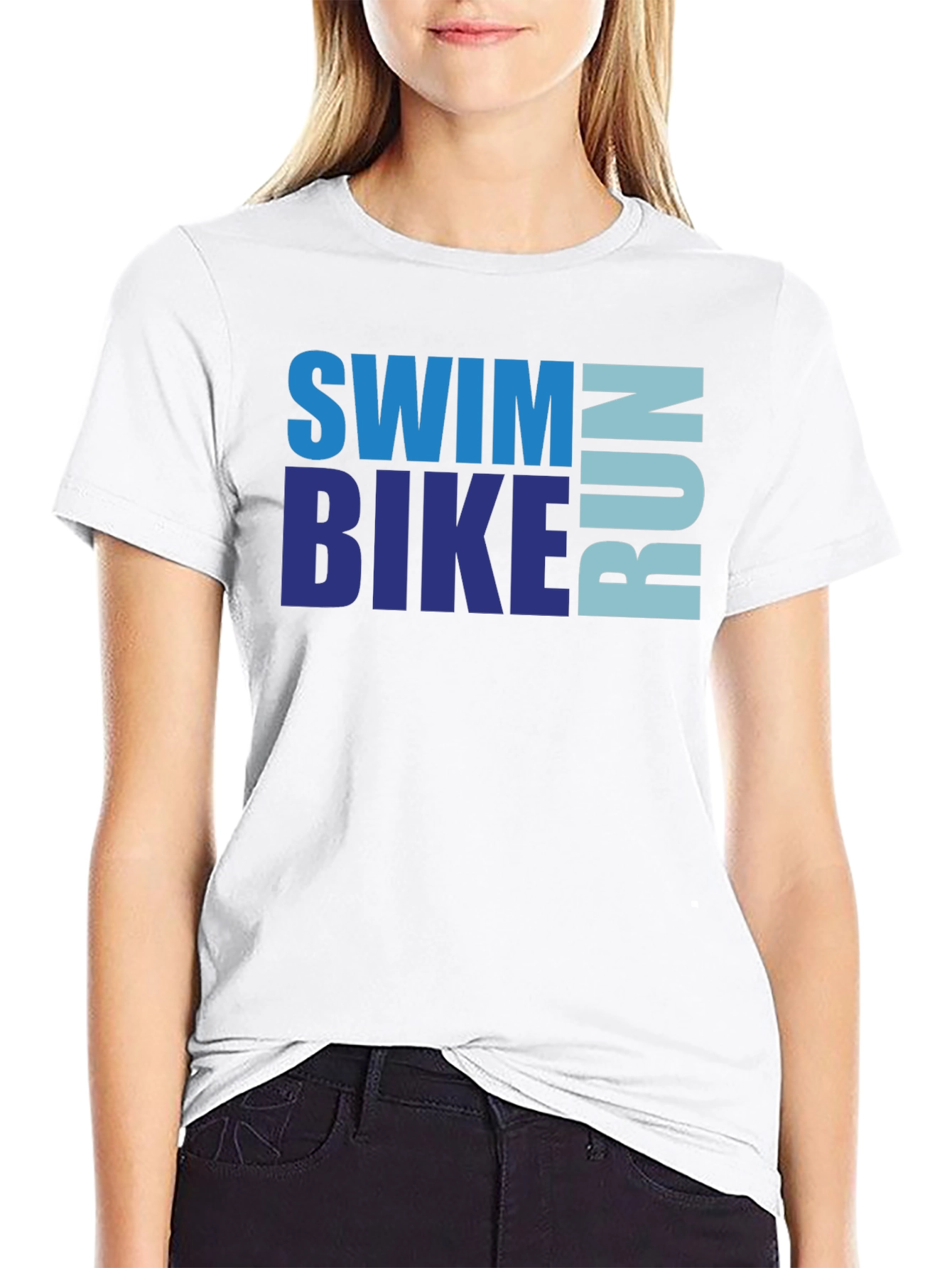 Swim Bike Run Triathlon T-Shirt