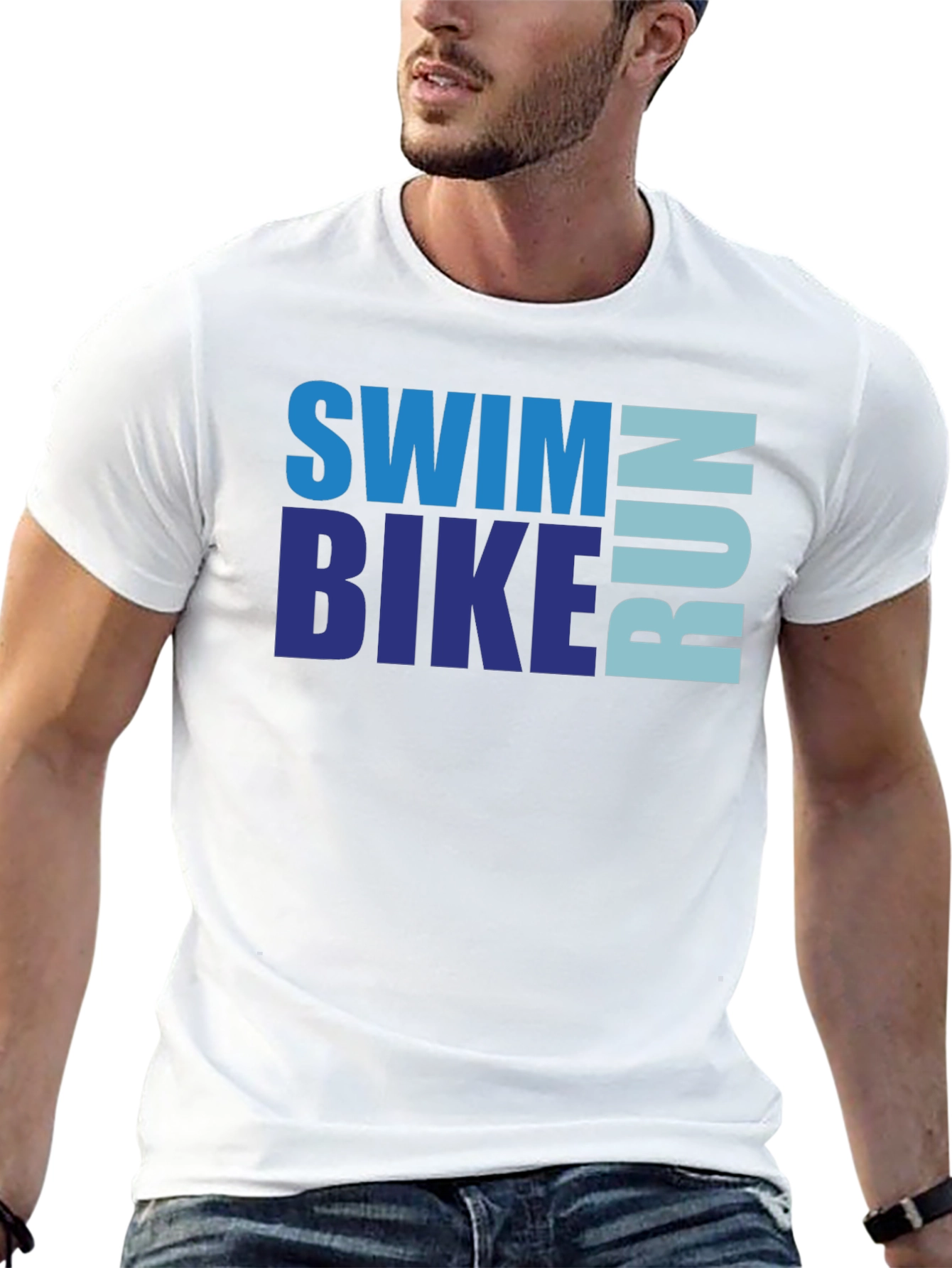 Swim Bike Run Triathlon T-Shirt