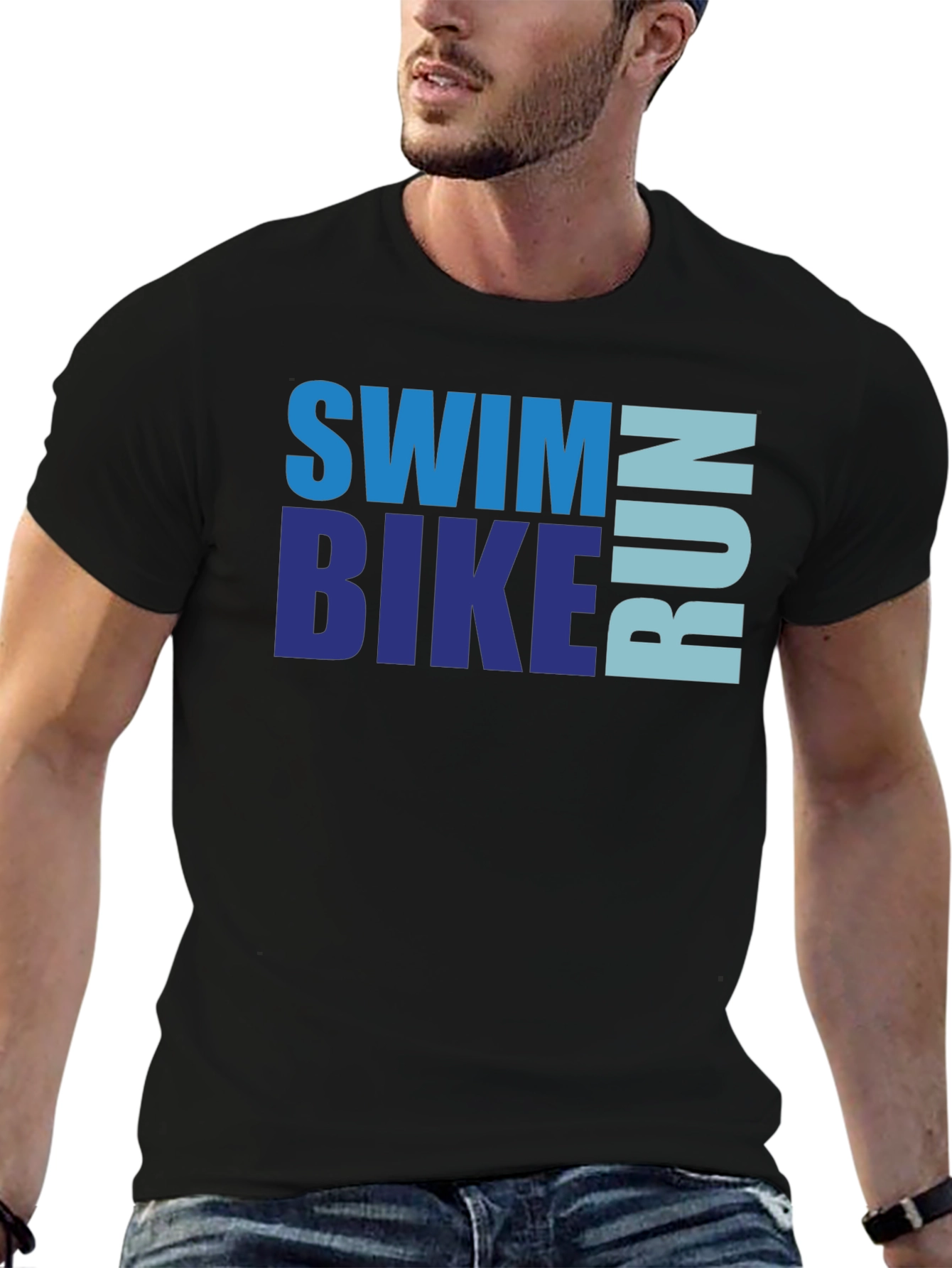 Swim Bike Run Triathlon T-Shirt
