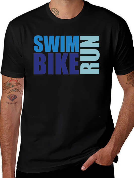 Swim Bike Run Triathlon T-Shirt