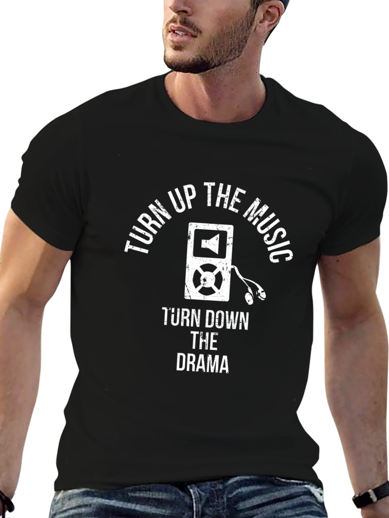 Turn Up the Music T-Shirt - Novelty Graphic Tee