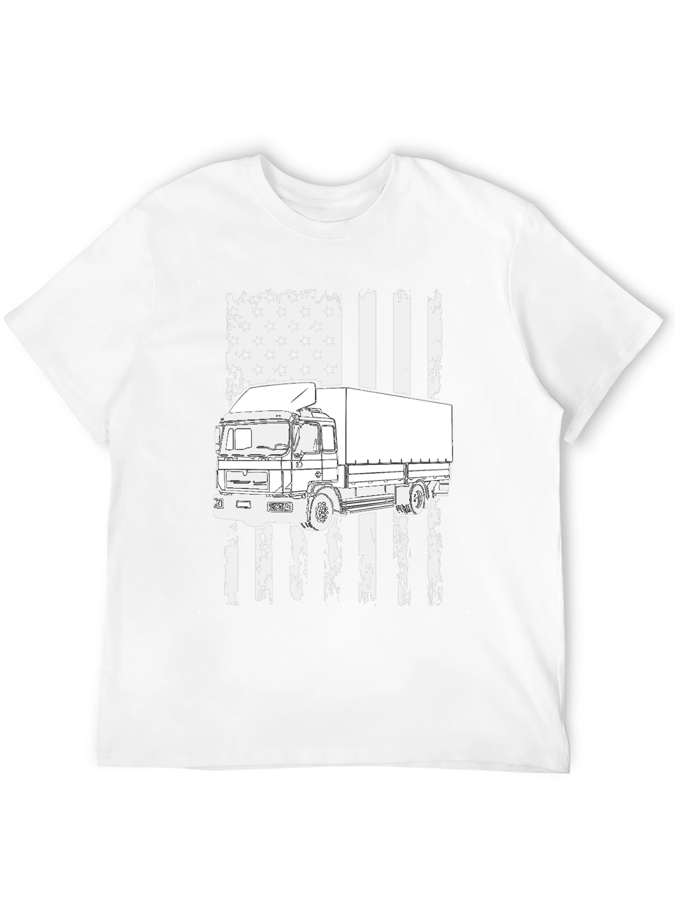Trucker USA Flag T-Shirt