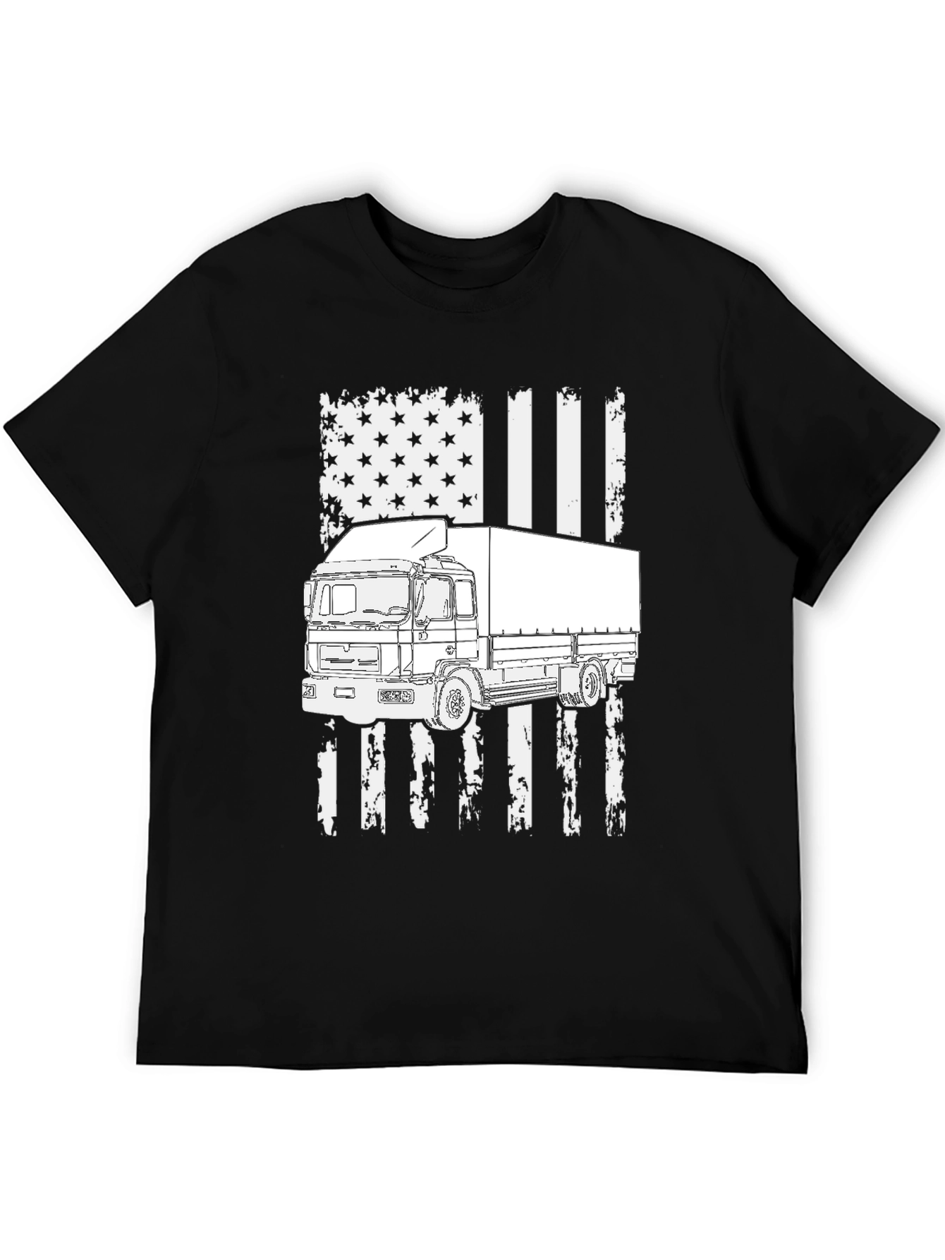 Trucker USA Flag T-Shirt
