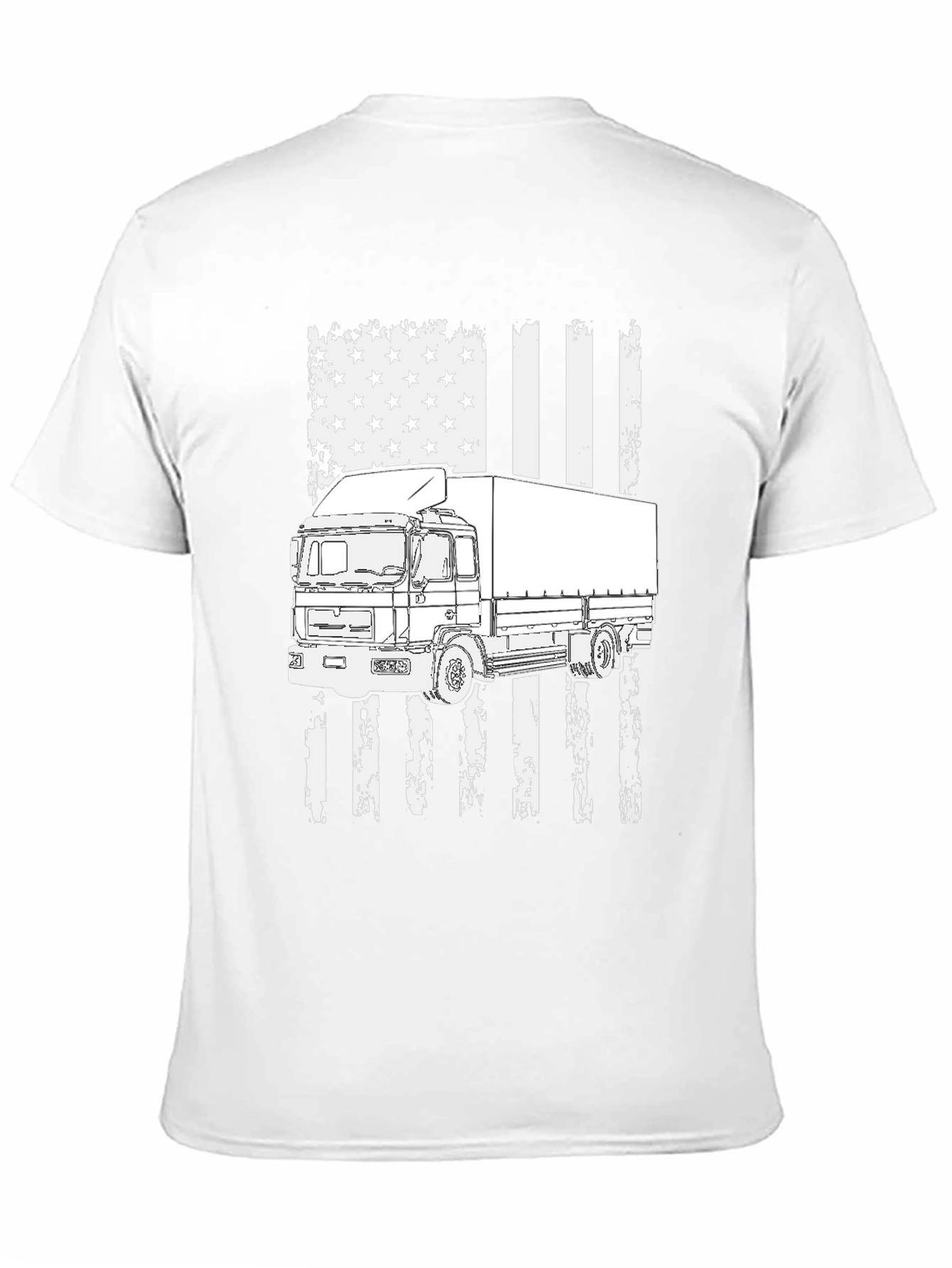Trucker USA Flag T-Shirt