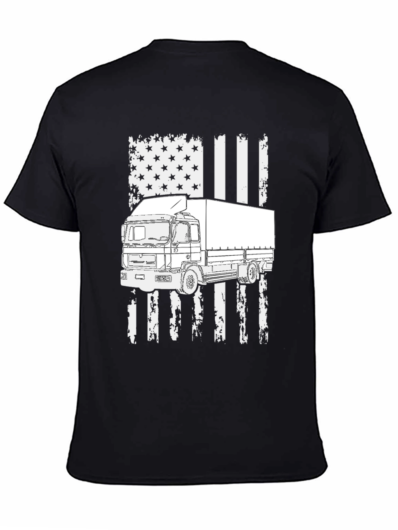 Trucker USA Flag T-Shirt