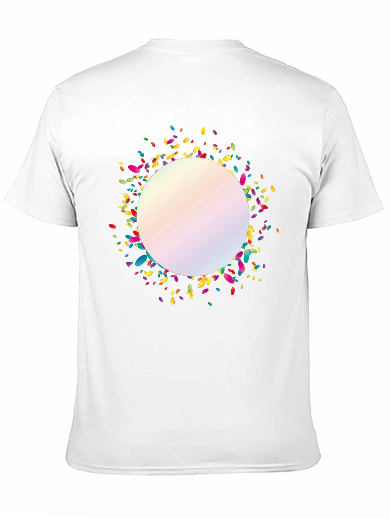 Confetti Circle Black T-Shirt