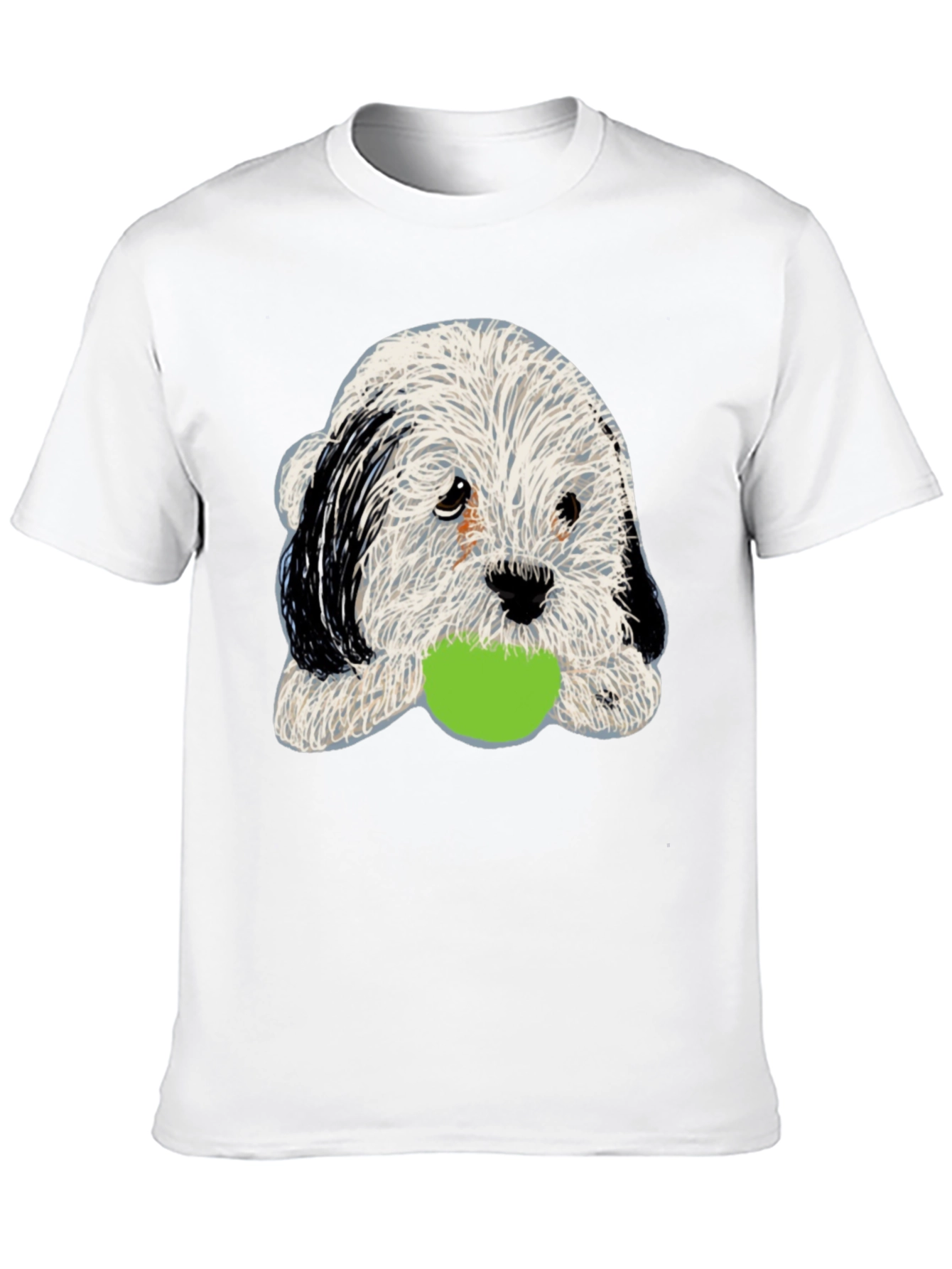 Cute Dog with Ball Graphic Tee
